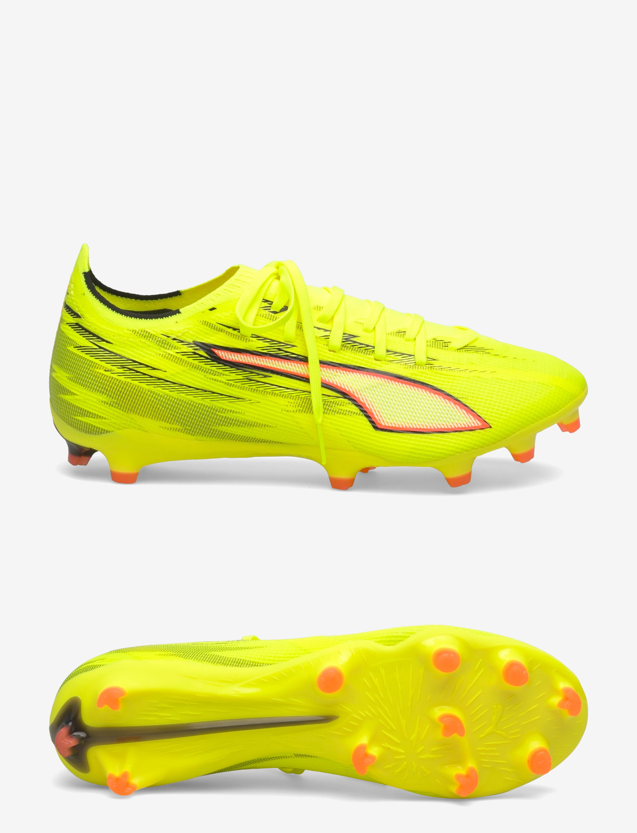 PUMA - ULTRA 6 MATCH FG/AG - fotbollsskor - yellow alert-puma black-glowing red-lime squeeze - 0