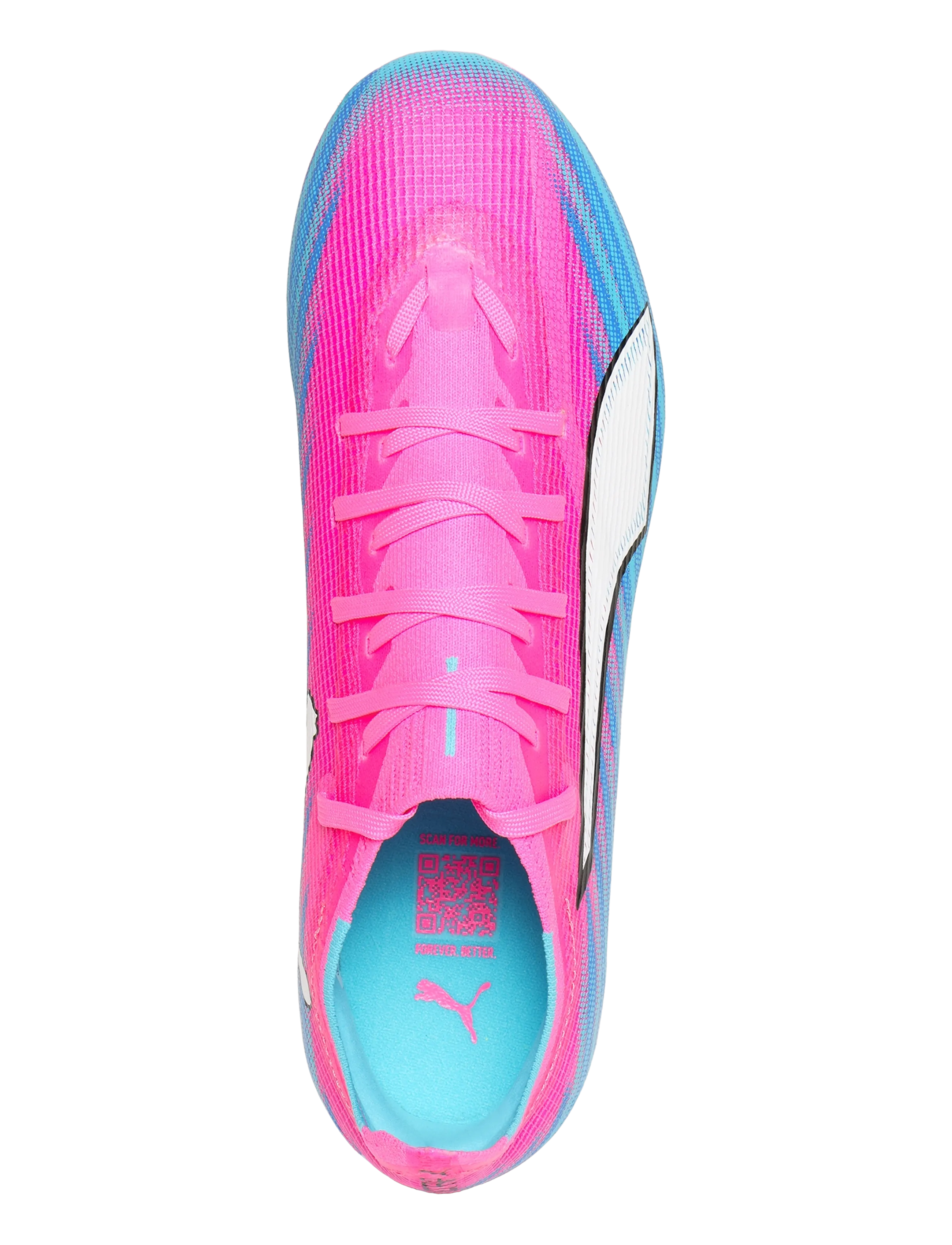 PUMA - ULTRA 6 MATCH FG/AG - fodboldstøvler - poison pink-puma white-sun stream-bright aqua-puma black - 3