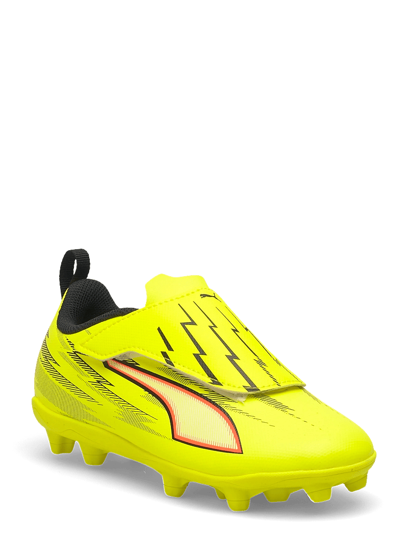 PUMA - ULTRA 6 PLAY V FG/AG RB Jr - tøj - yellow alert-puma black-glowing red-lime squeeze - 1