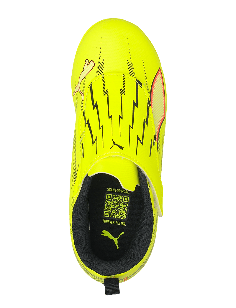 PUMA - ULTRA 6 PLAY V FG/AG RB Jr - tøj - yellow alert-puma black-glowing red-lime squeeze - 3