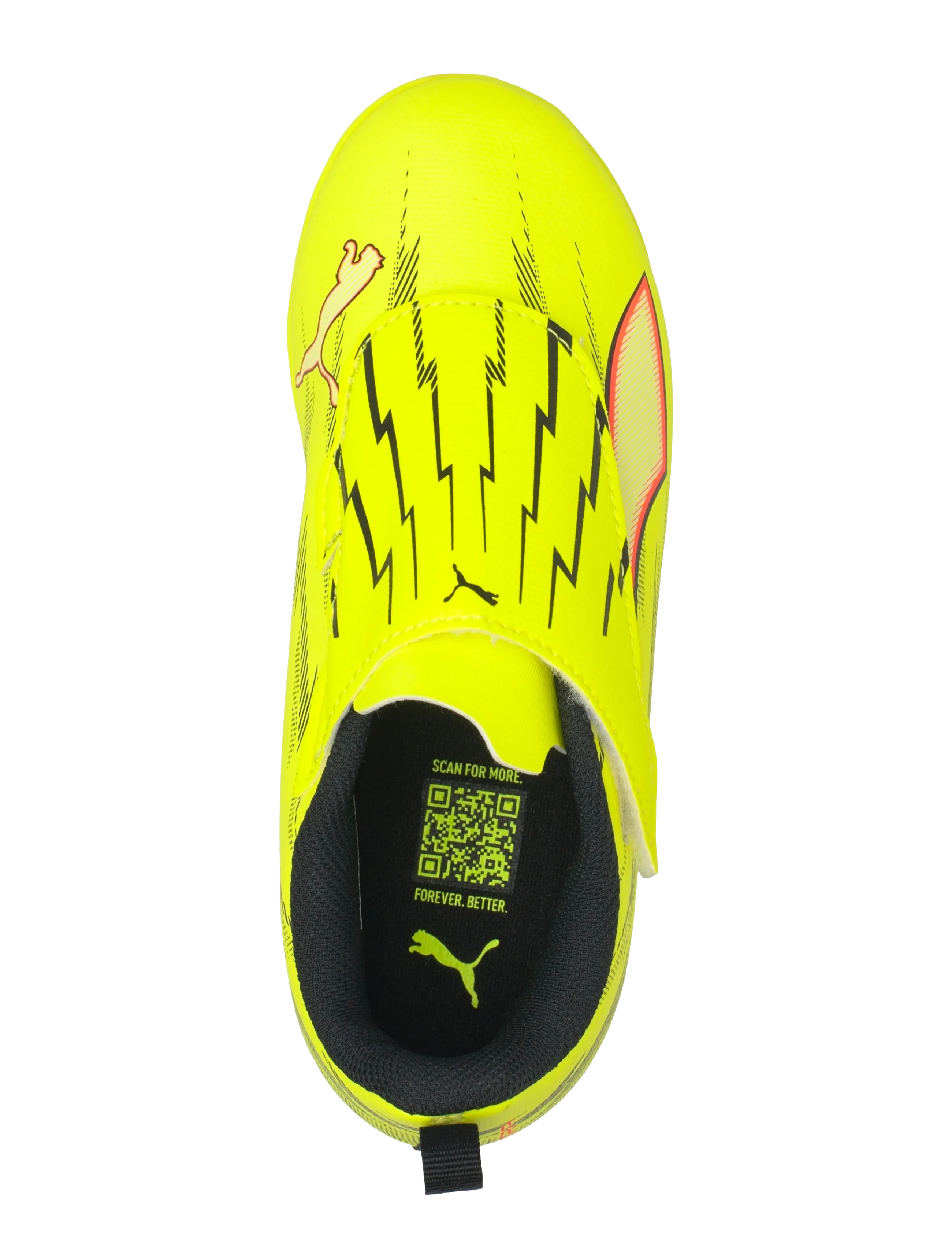 PUMA - ULTRA 6 PLAY V FG/AG RB Jr - tøj - yellow alert-puma black-glowing red-lime squeeze - 3