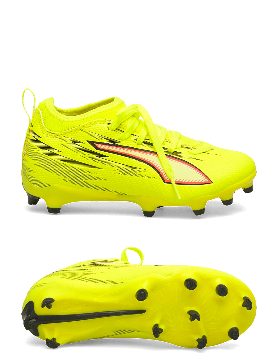 PUMA - ULTRA 6 MATCH FG/AG Jr - kleding - yellow alert-puma black-glowing red-lime squeeze - 0