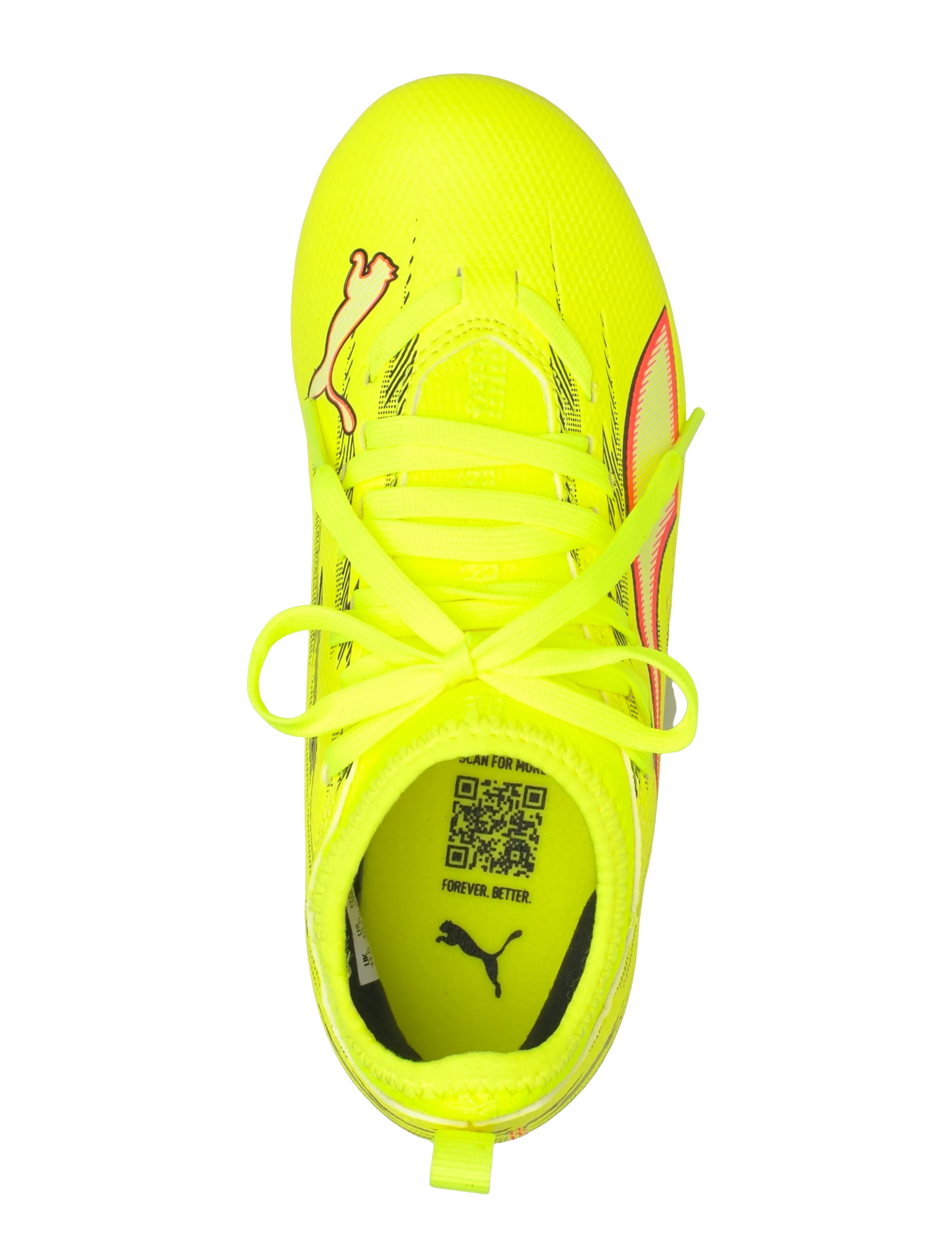 PUMA - ULTRA 6 MATCH FG/AG Jr - kleding - yellow alert-puma black-glowing red-lime squeeze - 3
