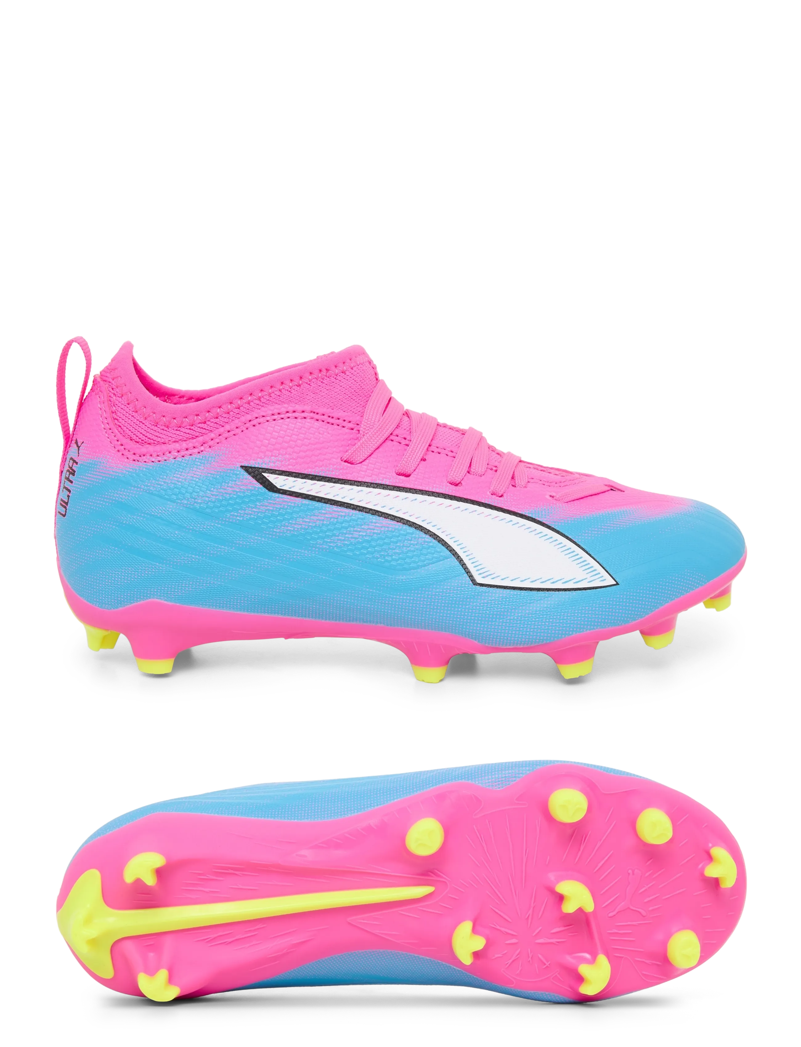 PUMA ULTRA 6 MATCH FG/AG Jr - Jalanõud - POISON PINK-PUMA WHITE-SUN STREAM-BRIGHT AQUA-PUMA BLACK / pink/rose