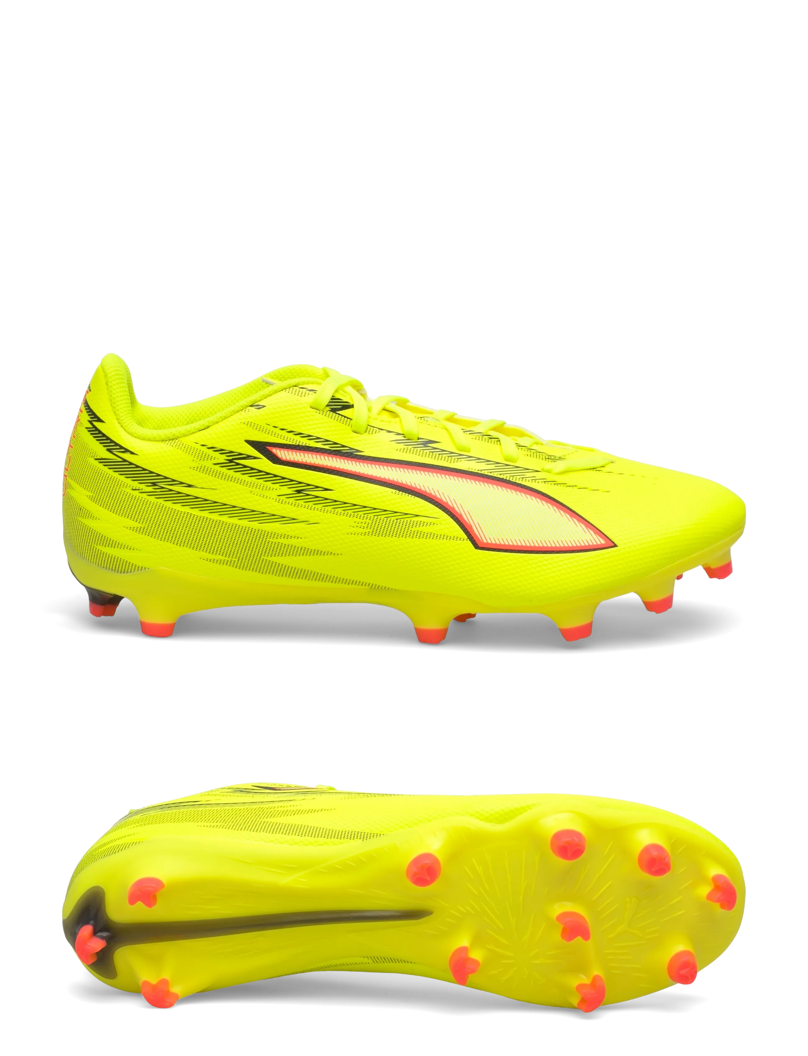PUMA ULTRA 6 PLAY FG/AG - Voetbalschoenen - YELLOW ALERT-PUMA BLACK-GLOWING RED-LIME SQUEEZE / yellow