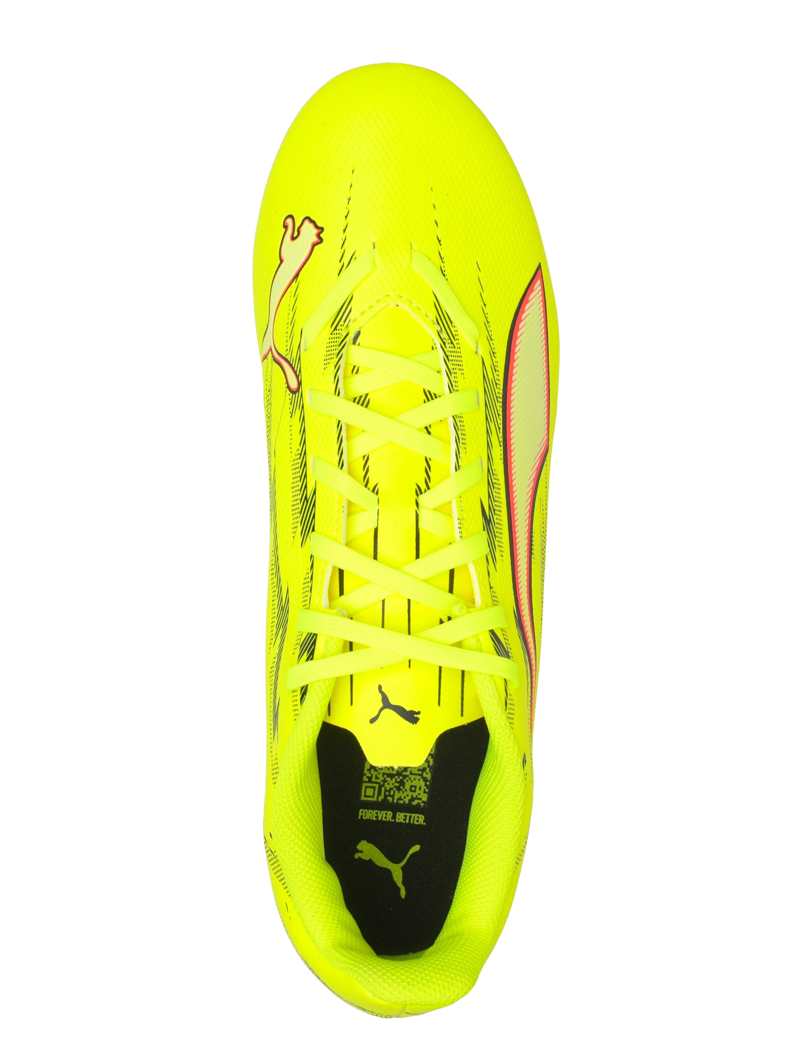PUMA - ULTRA 6 PLAY FG/AG - fotbollsskor - yellow alert-puma black-glowing red-lime squeeze - 3