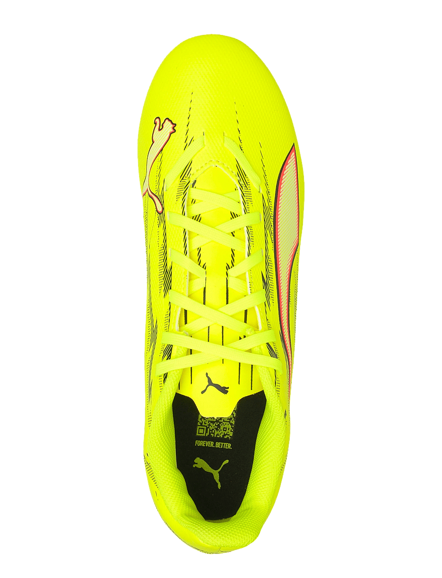 PUMA - ULTRA 6 PLAY FG/AG - fotbollsskor - yellow alert-puma black-glowing red-lime squeeze - 3