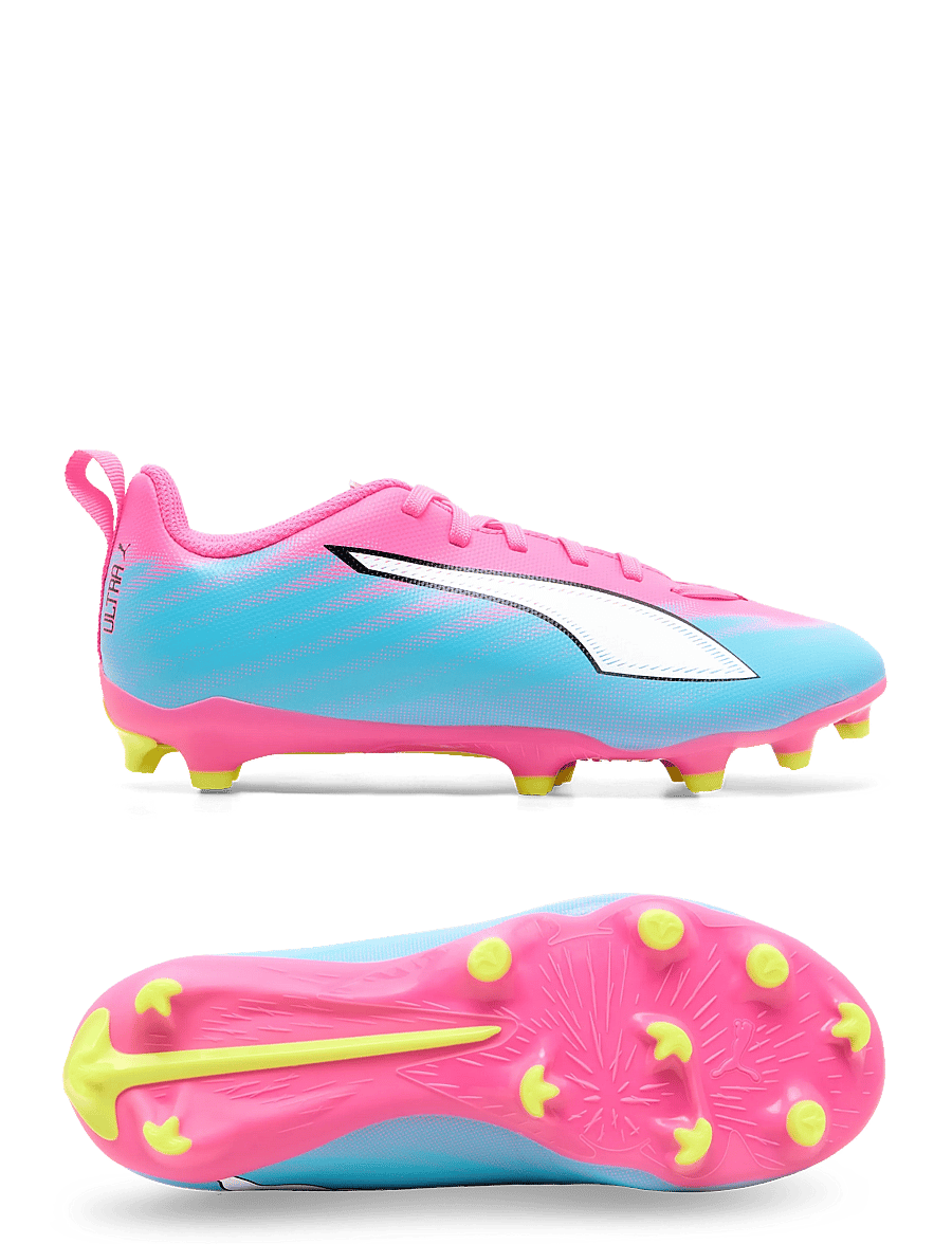 PUMA - ULTRA 6 PLAY FG/AG Jr - kläder - poison pink-puma white-sun stream-bright aqua-puma black - 0