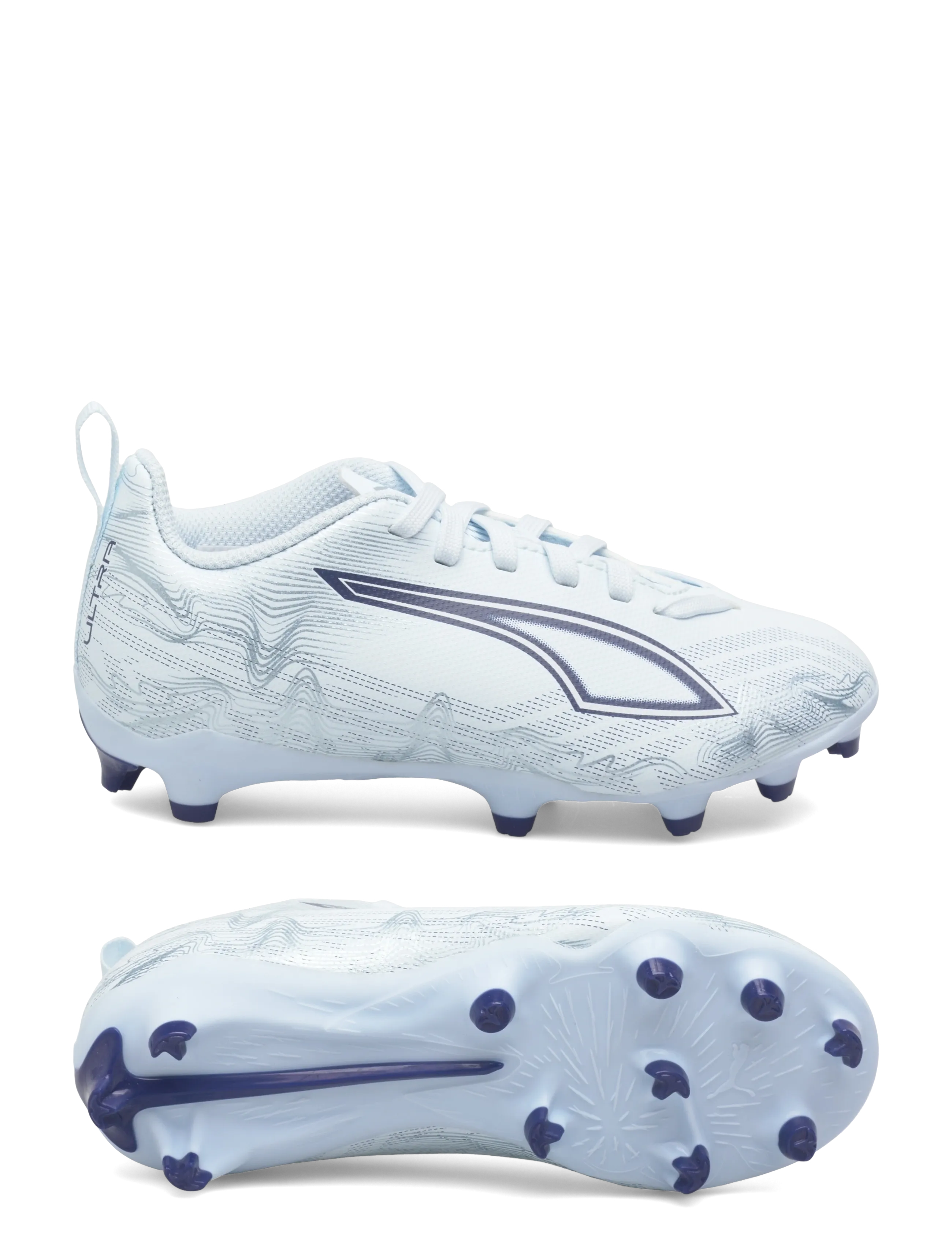 PUMA ULTRA 6 PLAY FG/AG Jr - Schuhe - ICY BLUE-PUMA WHITE-BLUE JEWEL / blue
