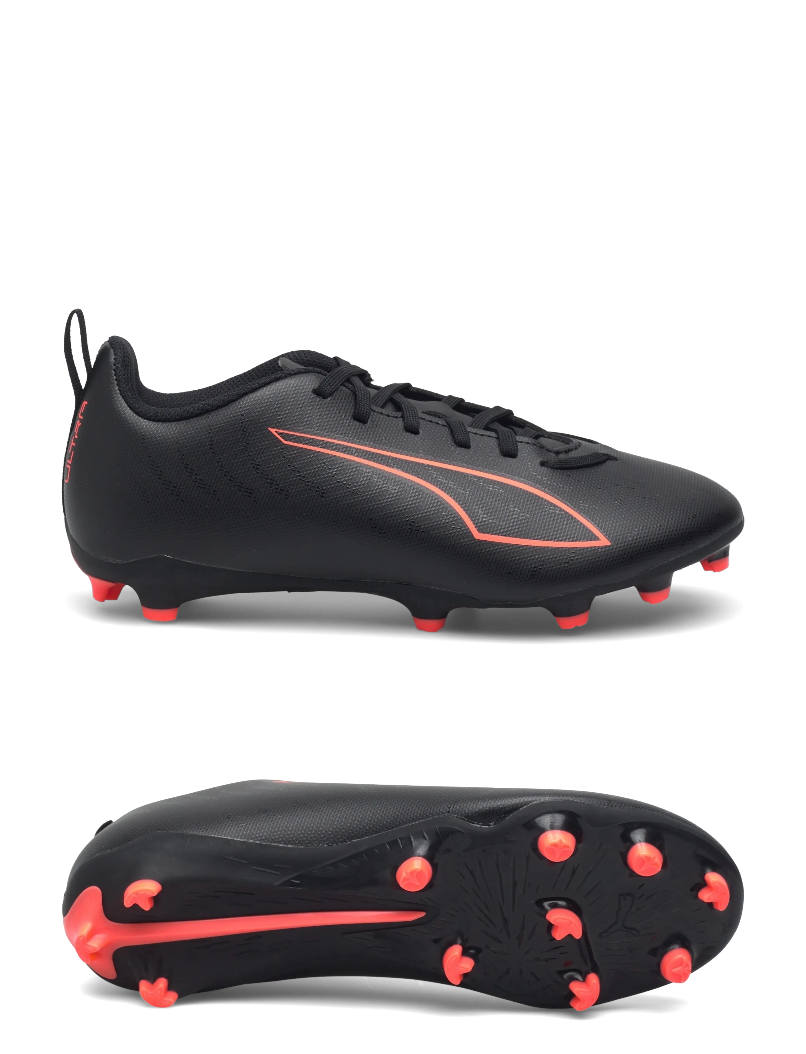 PUMA ULTRA 6 PLAY FG/AG Jr - Nyheder - PUMA BLACK-PUMA RED / black