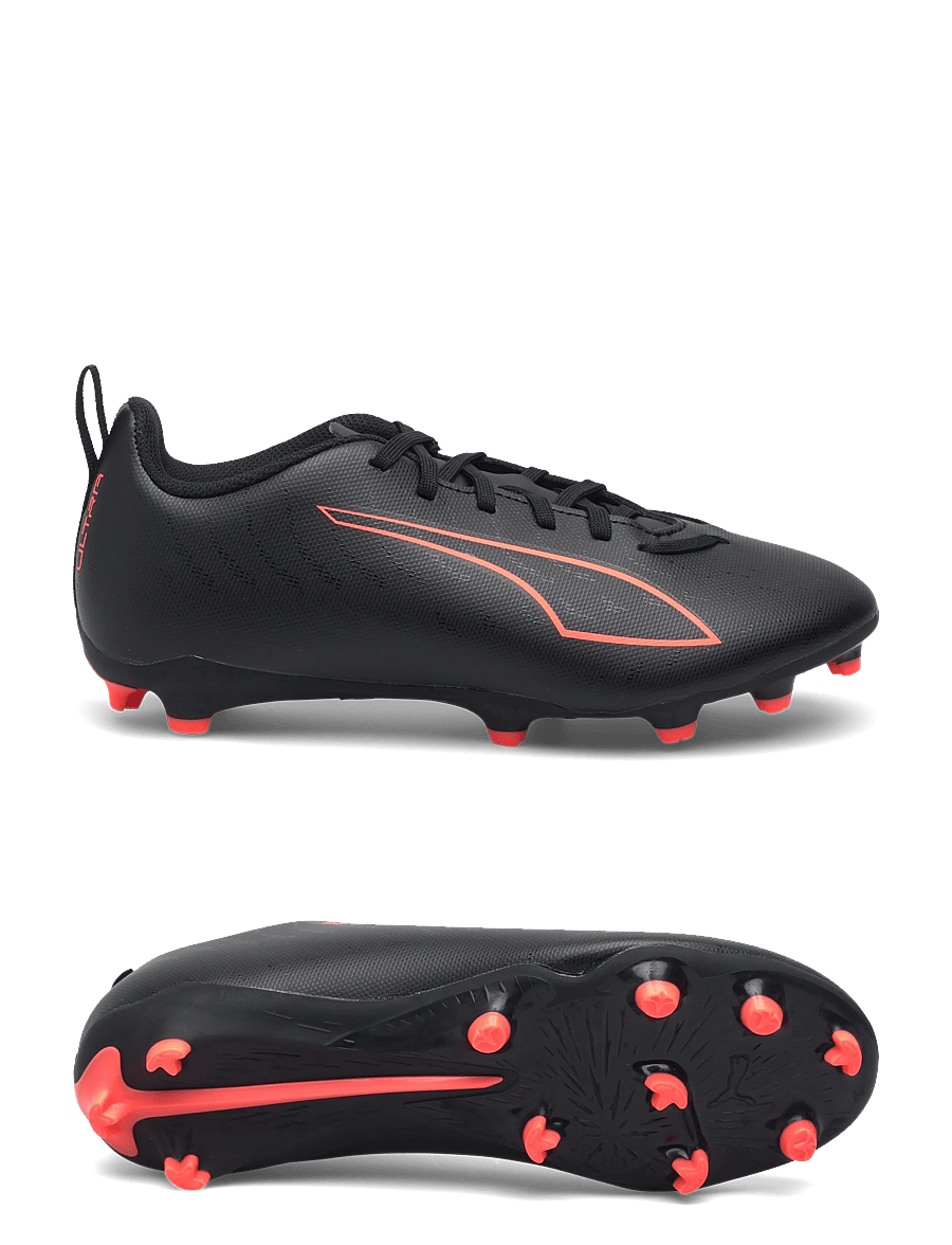 PUMA - ULTRA 6 PLAY FG/AG Jr - fodboldstøvler - puma black-puma red - 0
