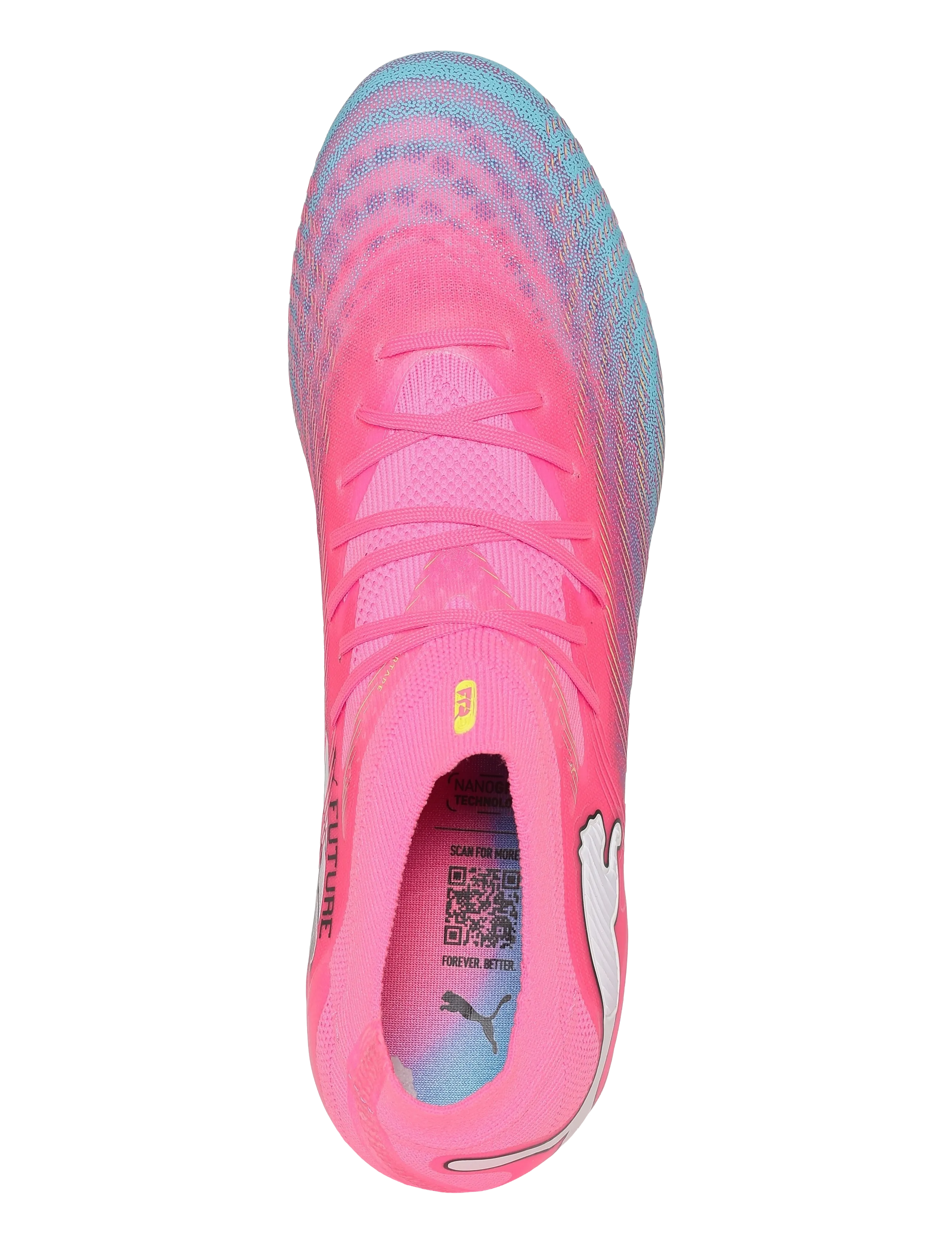 PUMA - FUTURE 9 PRO FG/AG - jalgpalli puutsad - poison pink-sun stream-bright aqua-puma white - 3