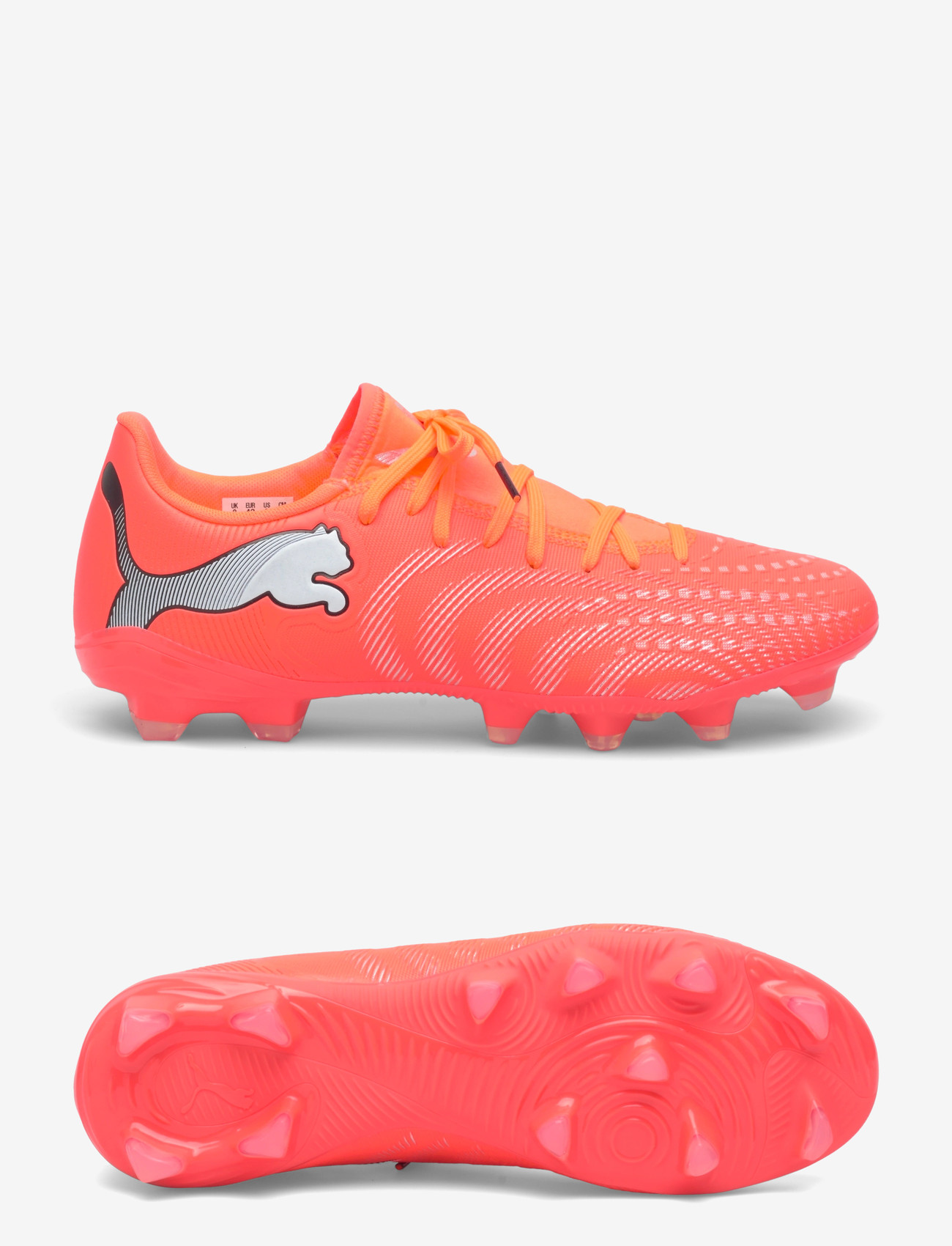 PUMA - FUTURE 9 PLAY FG/AG - fodboldstøvler - glowing red-puma white-puma black-puma silver - 0