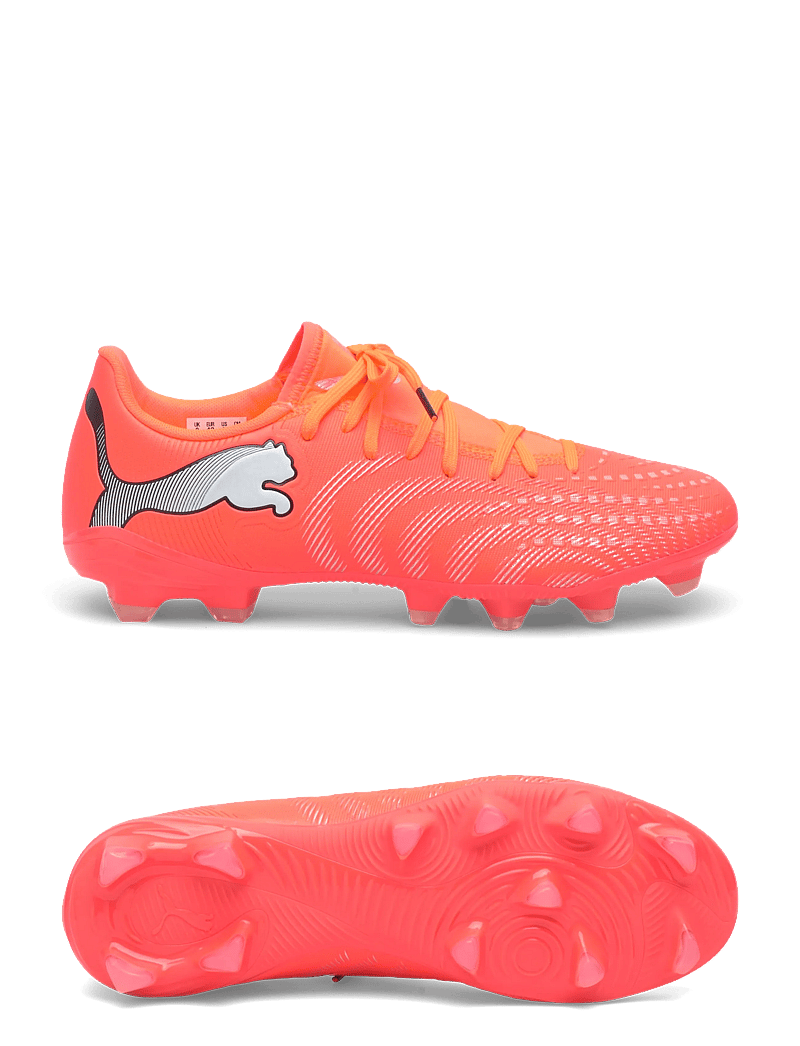 PUMA - FUTURE 9 PLAY FG/AG - fodboldstøvler - glowing red-puma white-puma black-puma silver - 0