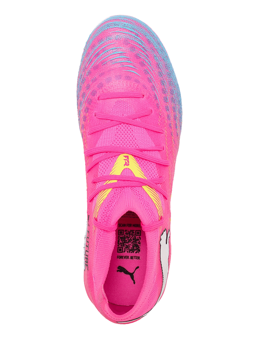 PUMA - FUTURE 9 MATCH FG/AG Wn s - fotbollsskor - poison pink-sun stream-bright aqua-puma white - 3