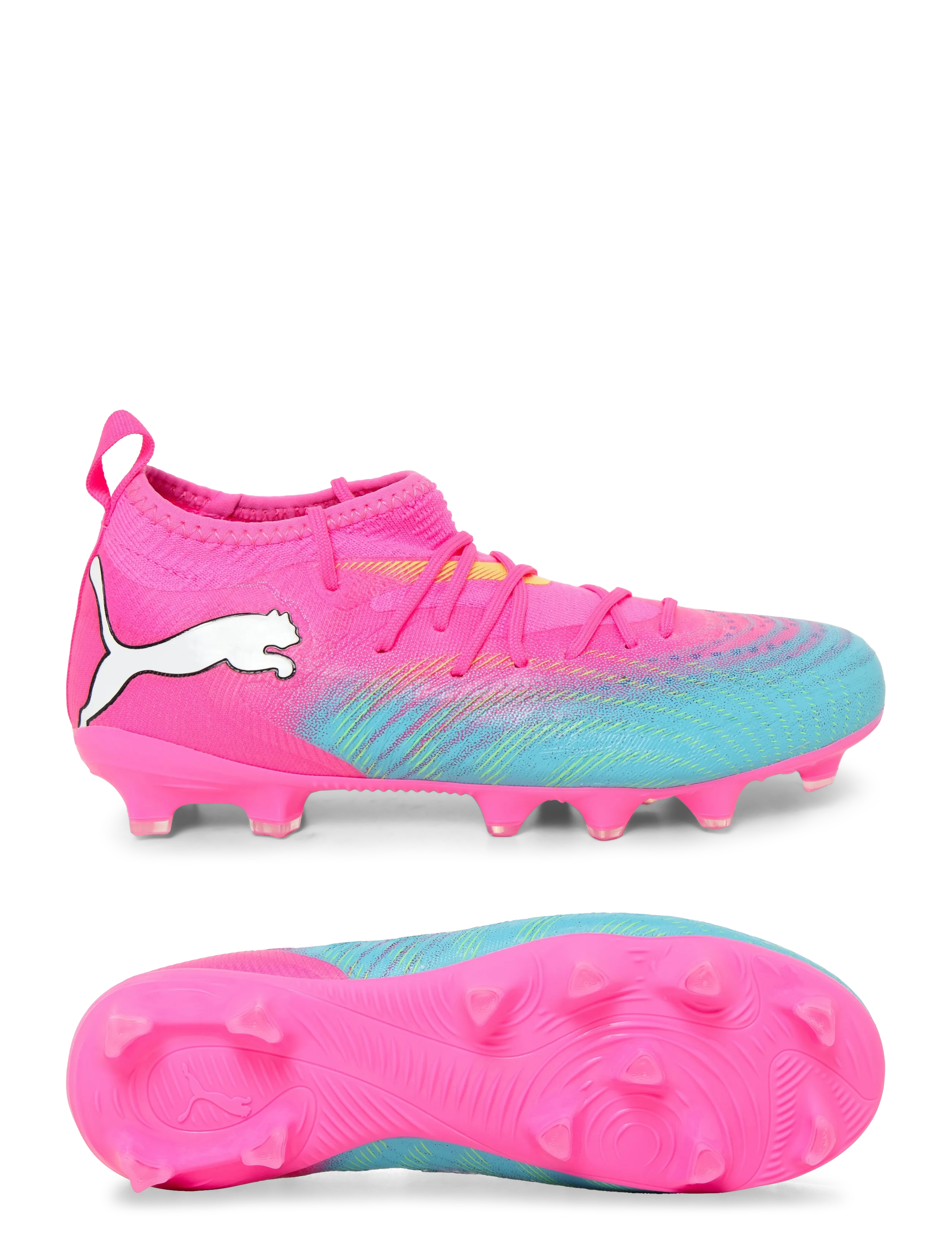 PUMA FUTURE 9 MATCH FG/AG Jr - Bekijk Alles - POISON PINK-SUN STREAM-BRIGHT AQUA-PUMA WHITE / pink/rose