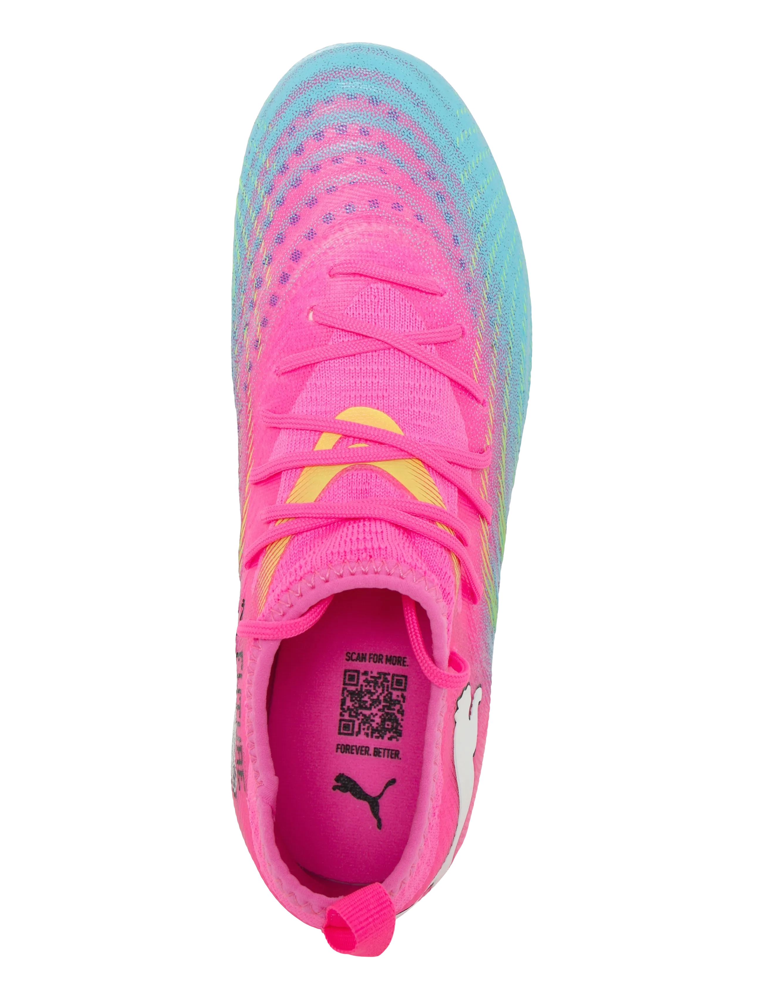 PUMA - FUTURE 9 MATCH FG/AG Jr - kleidung - poison pink-sun stream-bright aqua-puma white - 3