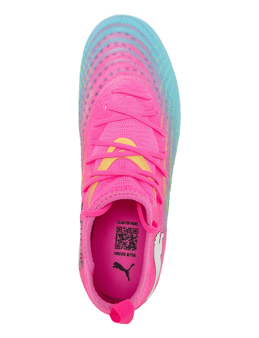PUMA - FUTURE 9 MATCH FG/AG Jr - kleidung - poison pink-sun stream-bright aqua-puma white - 3
