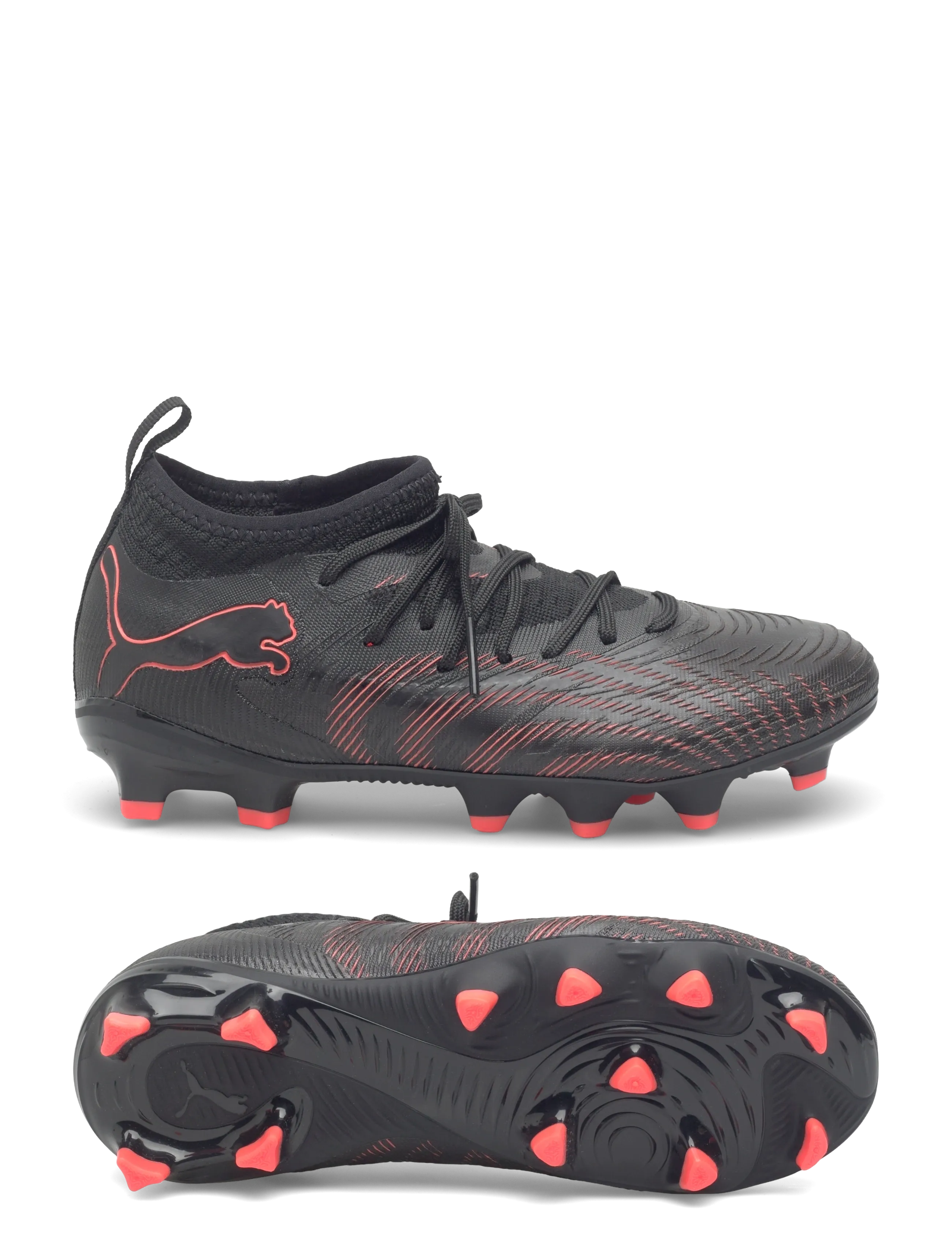 PUMA FUTURE 9 MATCH FG/AG Jr - 4 for 3 - PUMA BLACK-GLOWING RED-STRONG GRAY / black