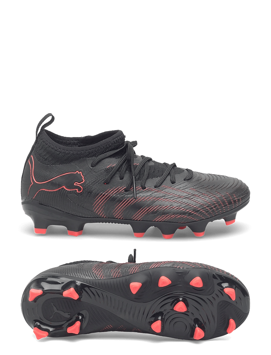 PUMA - FUTURE 9 MATCH FG/AG Jr - fodboldstøvler - puma black-glowing red-strong gray - 0