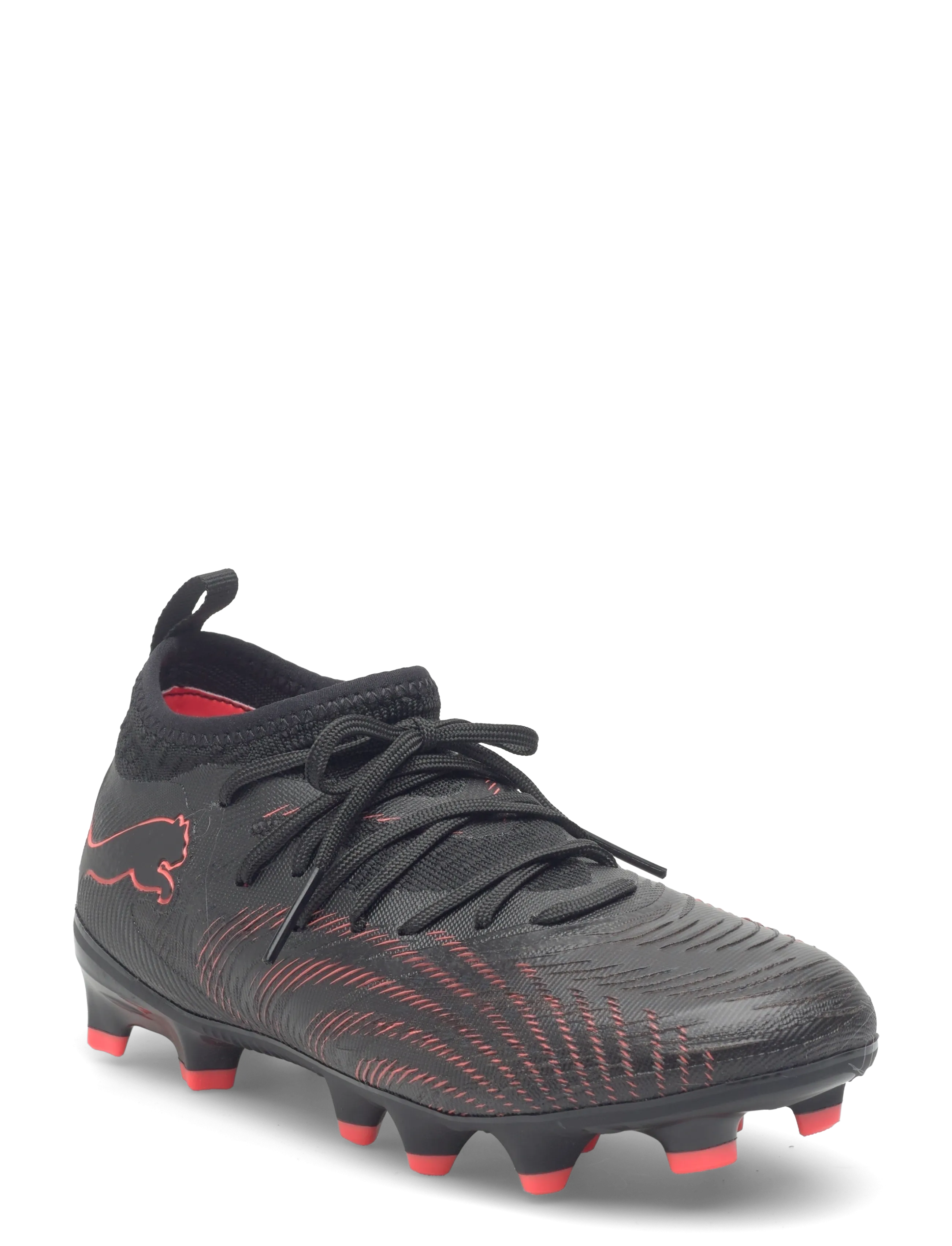 PUMA - FUTURE 9 MATCH FG/AG Jr - fodboldstøvler - puma black-glowing red-strong gray - 1