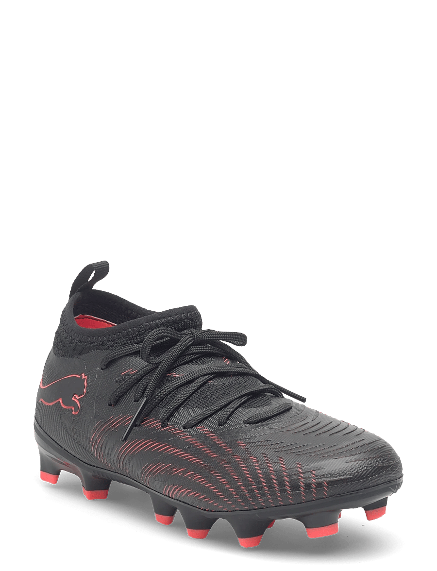 PUMA - FUTURE 9 MATCH FG/AG Jr - fodboldstøvler - puma black-glowing red-strong gray - 1