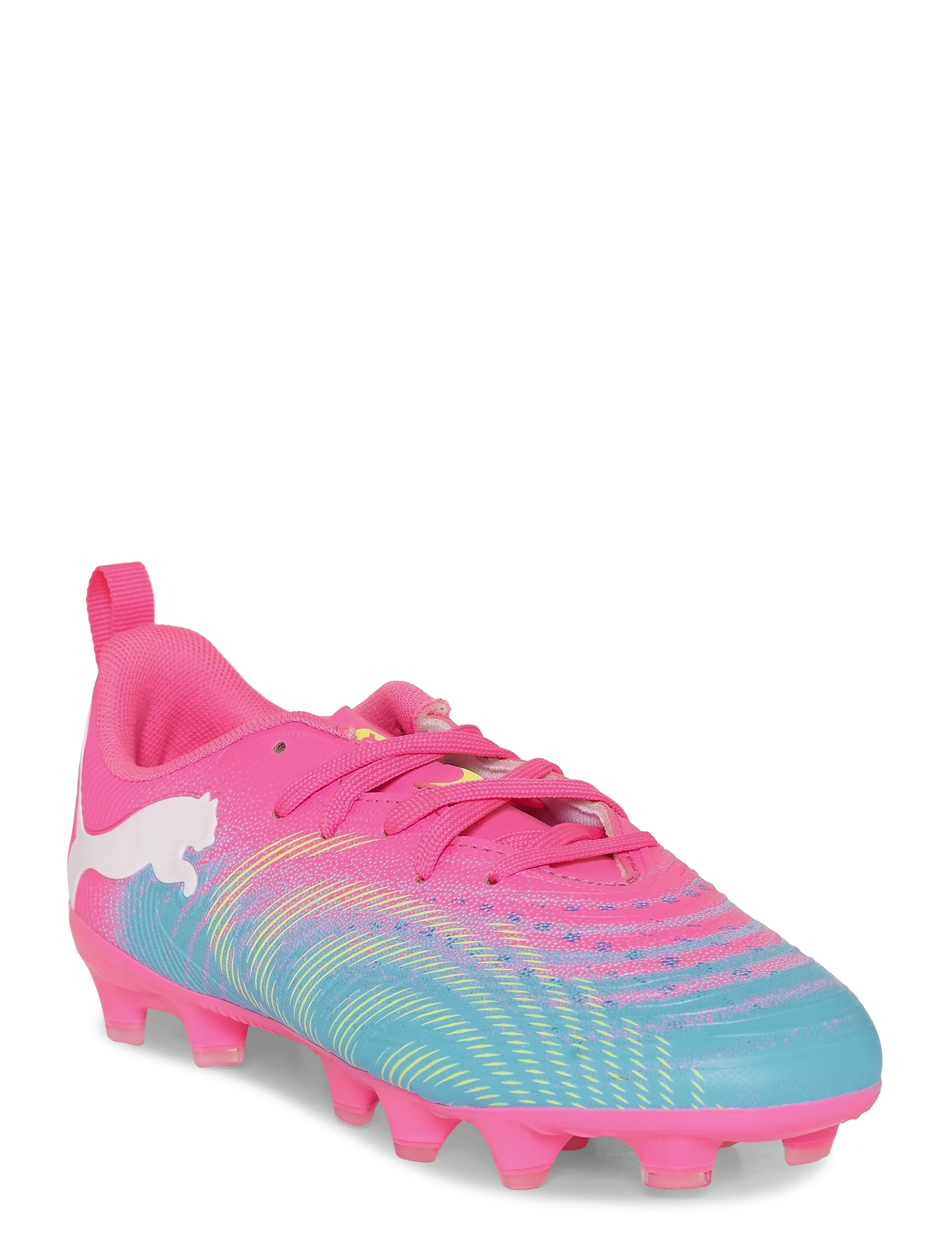 PUMA - FUTURE 9 PLAY FG/AG Jr - kleidung - poison pink-sun stream-bright aqua-puma white - 2