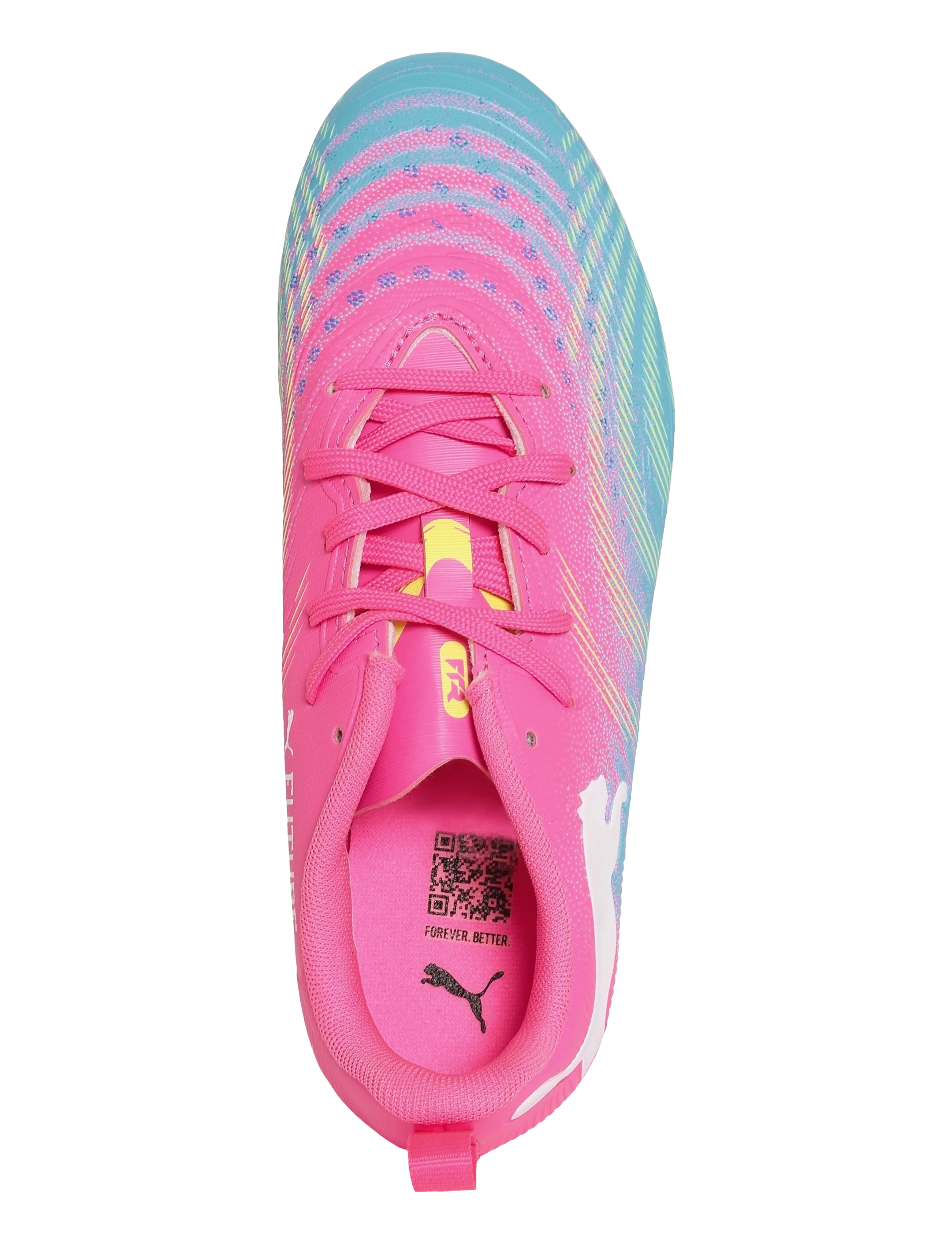 PUMA - FUTURE 9 PLAY FG/AG Jr - kleidung - poison pink-sun stream-bright aqua-puma white - 3