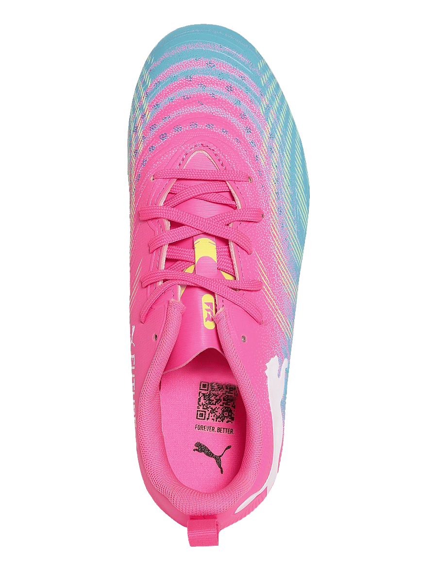 PUMA - FUTURE 9 PLAY FG/AG Jr - kleidung - poison pink-sun stream-bright aqua-puma white - 3