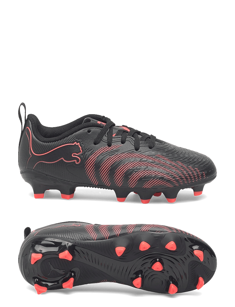 PUMA - FUTURE 9 PLAY FG/AG Jr - riided - puma black-glowing red-strong gray - 0