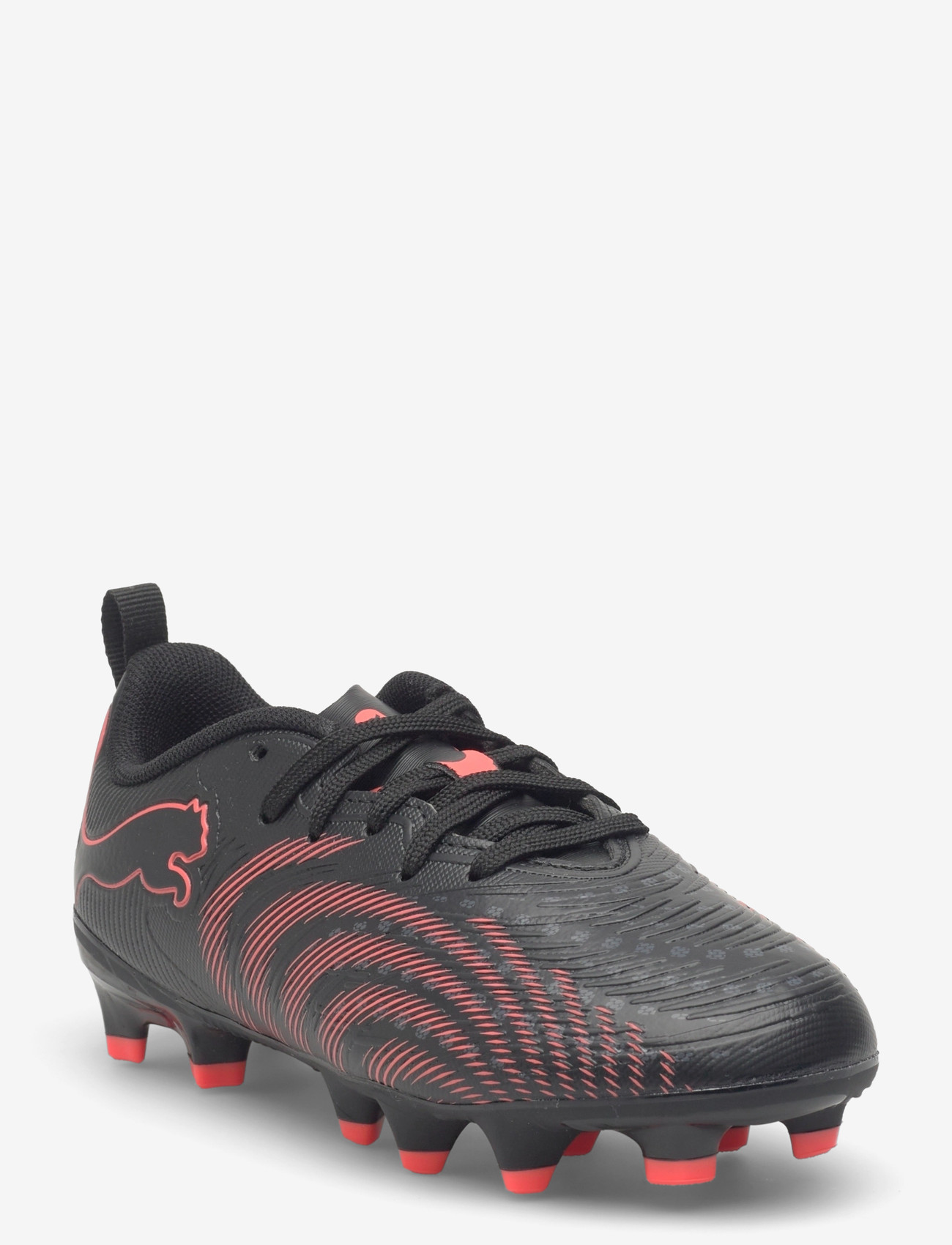 PUMA - FUTURE 9 PLAY FG/AG Jr - riided - puma black-glowing red-strong gray - 1