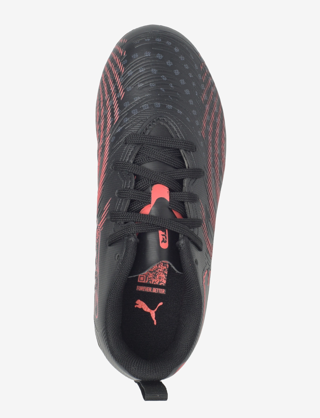 PUMA - FUTURE 9 PLAY FG/AG Jr - riided - puma black-glowing red-strong gray - 3