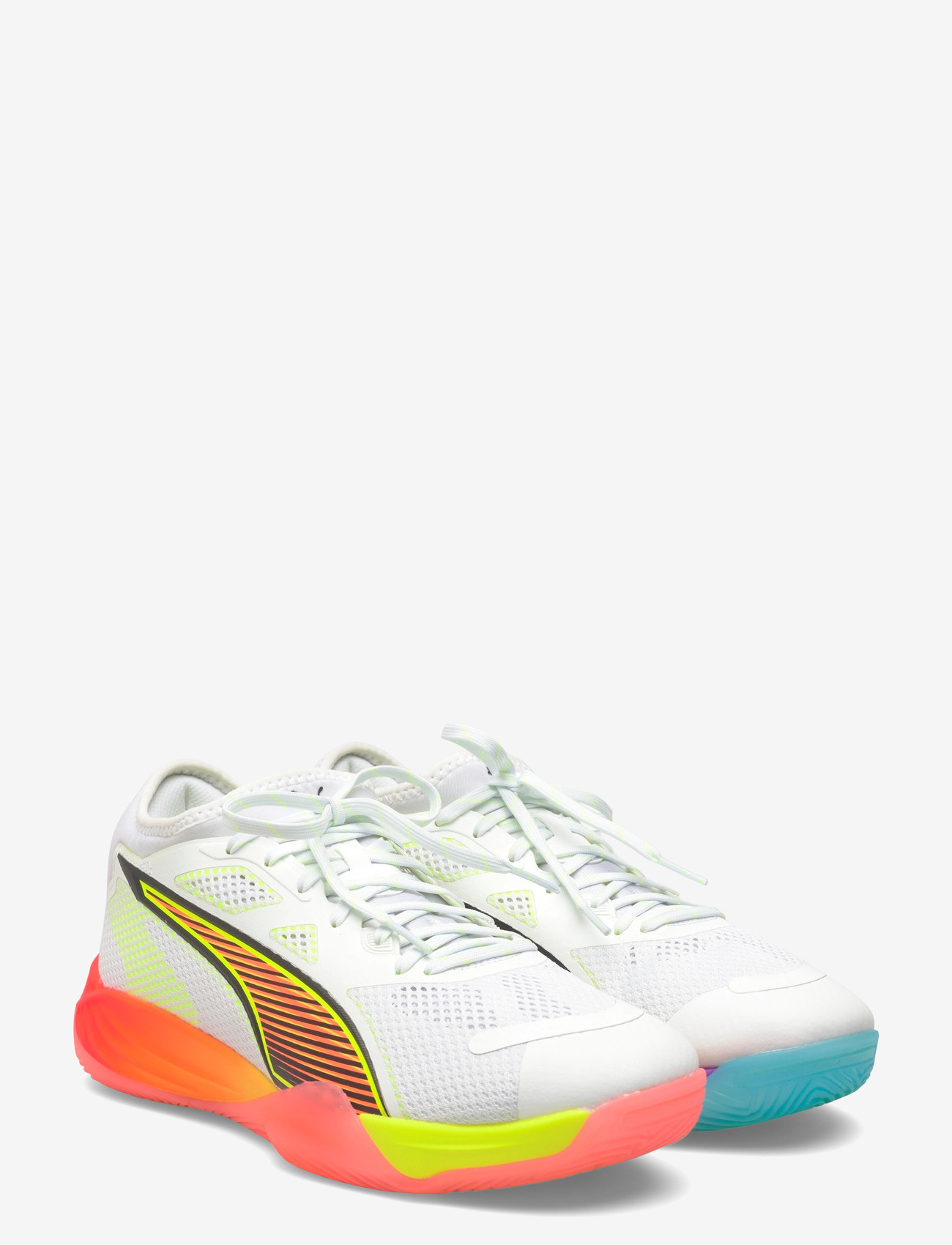PUMA - Eliminate Nitro SQD 4 Game On PUMA White - indoor sports shoes - puma white-glowing red-ultra blue - 0