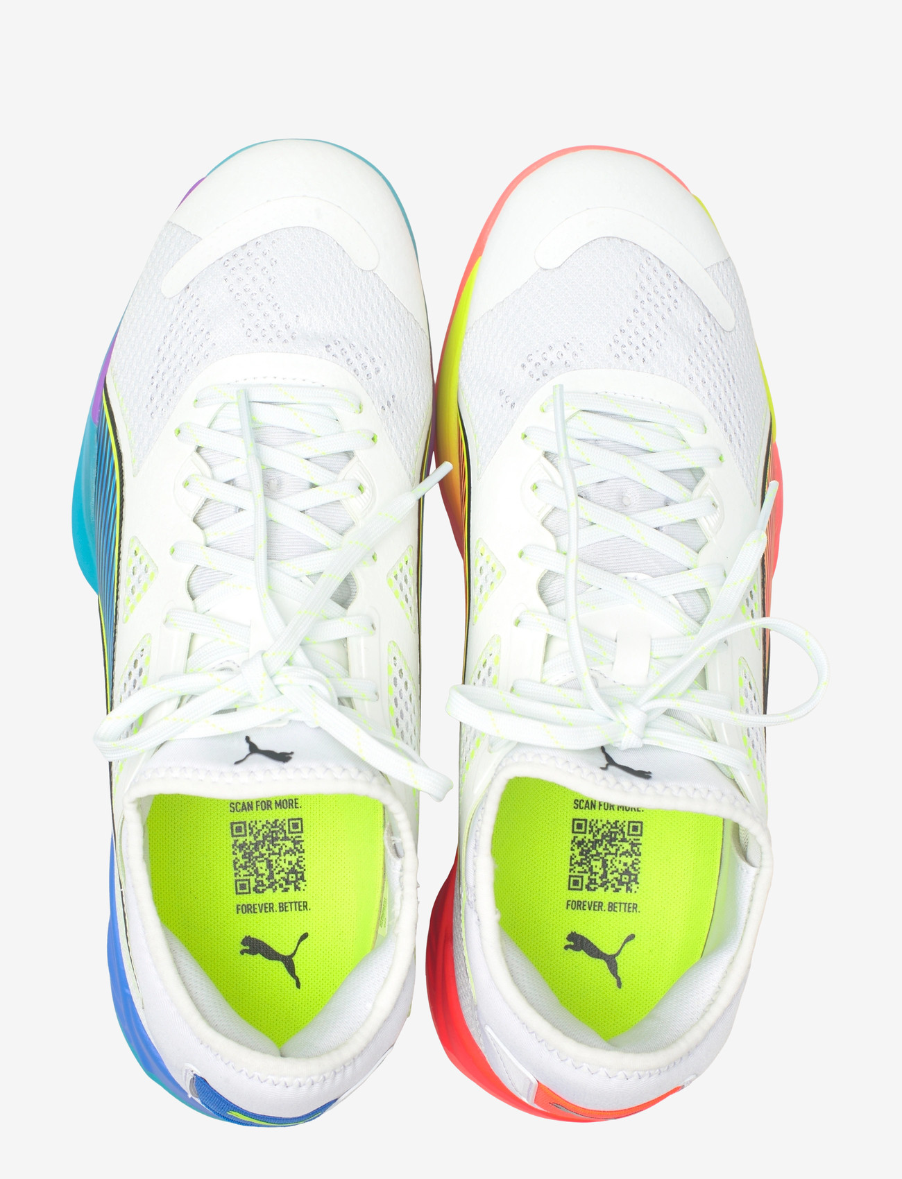 PUMA - Eliminate Nitro SQD 4 Game On PUMA White - indoor sports shoes - puma white-glowing red-ultra blue - 3