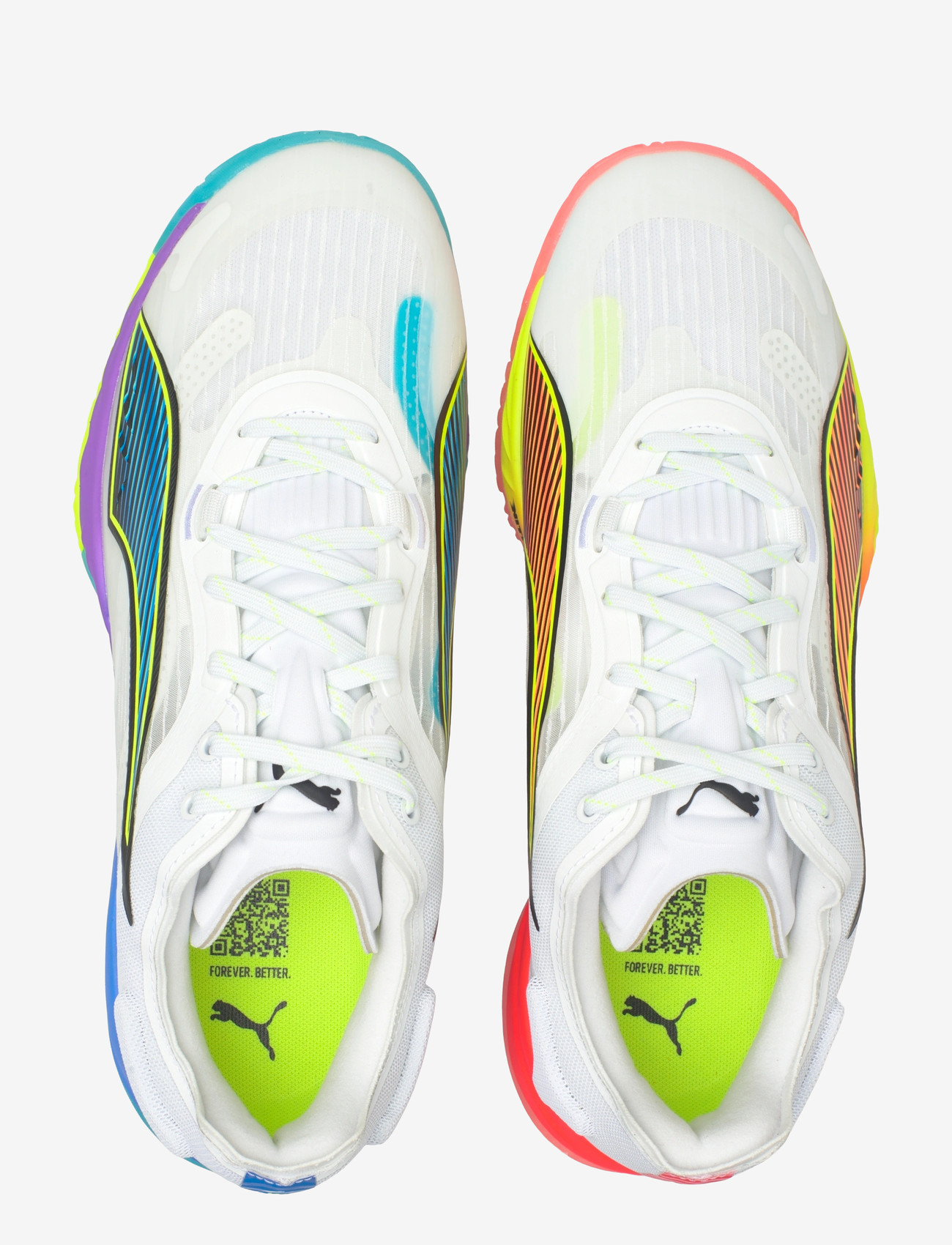 PUMA - Accelerate Nitro SQD 4 Game On PUMA Whit - indendørs sportssko - puma white-glowing red-ultra blue - 3