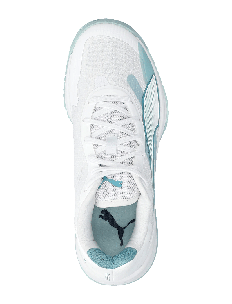 PUMA - Accelerate Turbo 4 W+ Game On - indoor-sportschuhe - puma white-baltic sea blue-fresh water - 3