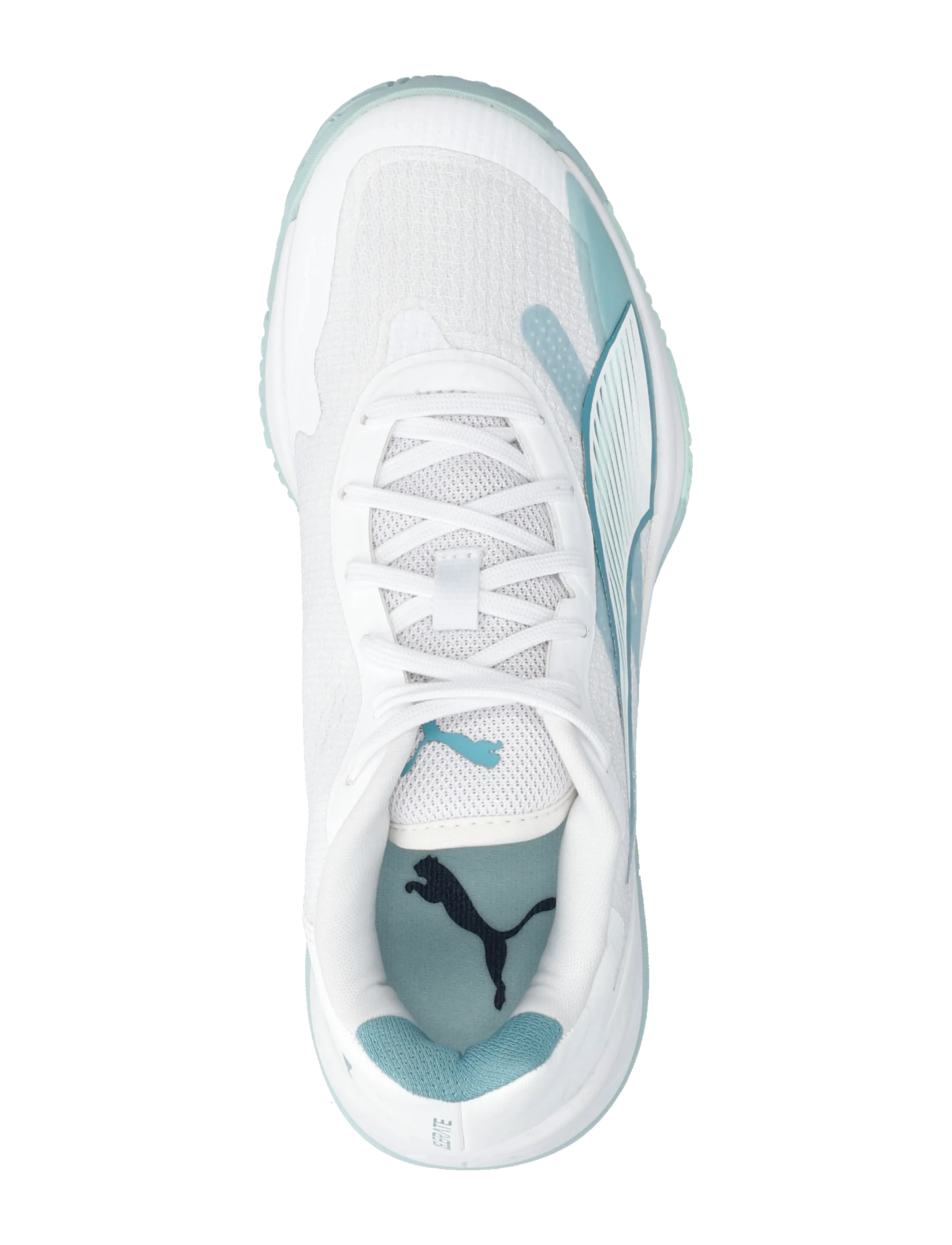 PUMA - Accelerate Turbo 4 W+ Game On - indoor sports shoes - puma white-baltic sea blue-fresh water - 3