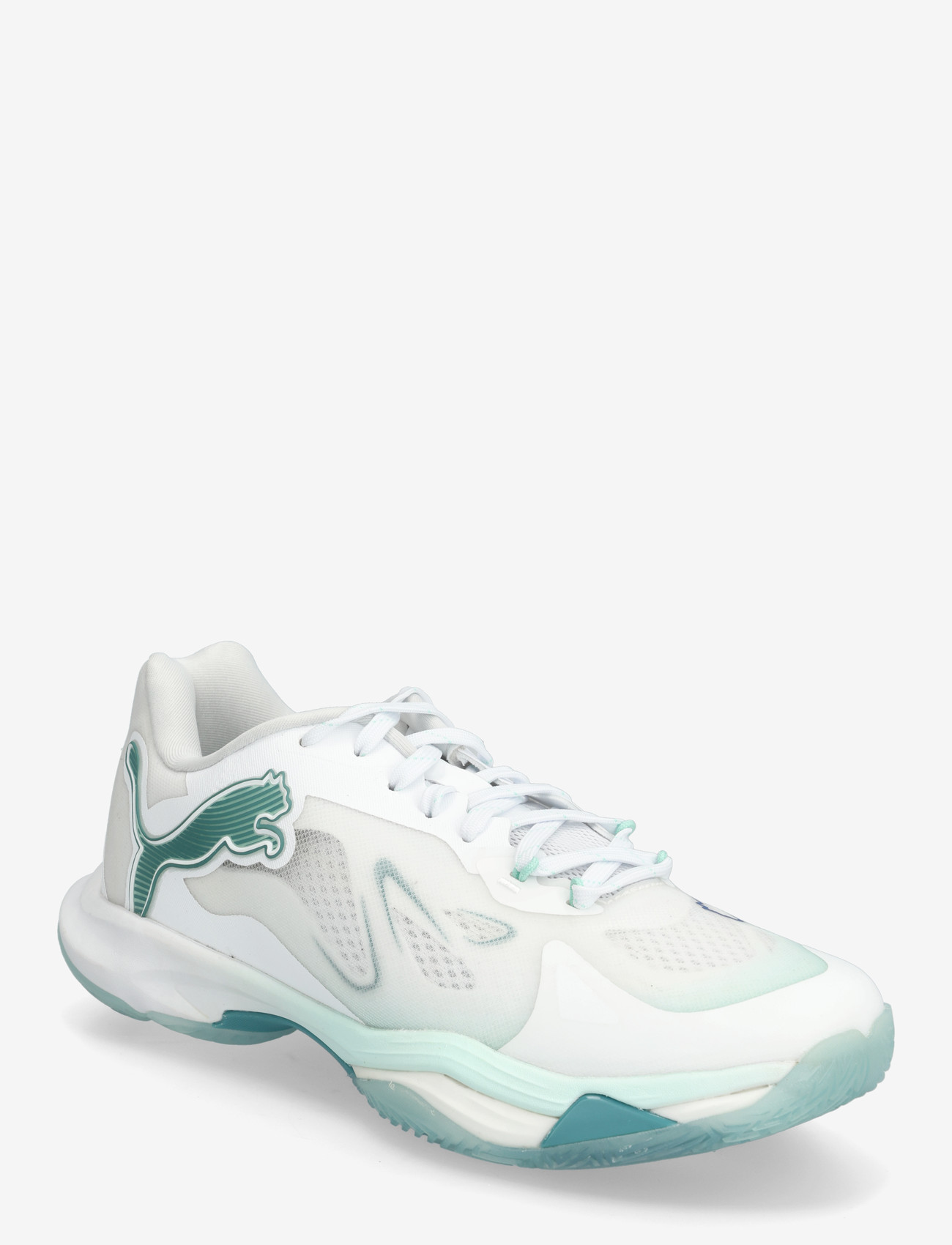 PUMA - Vantage Nitro W+ Game On - indoor-sportschuhe - puma white-baltic sea blue-fresh water - 0