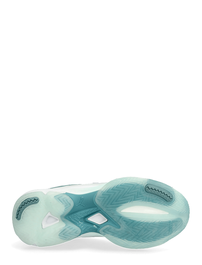 PUMA - Vantage Nitro W+ Game On - indoor-sportschuhe - puma white-baltic sea blue-fresh water - 4