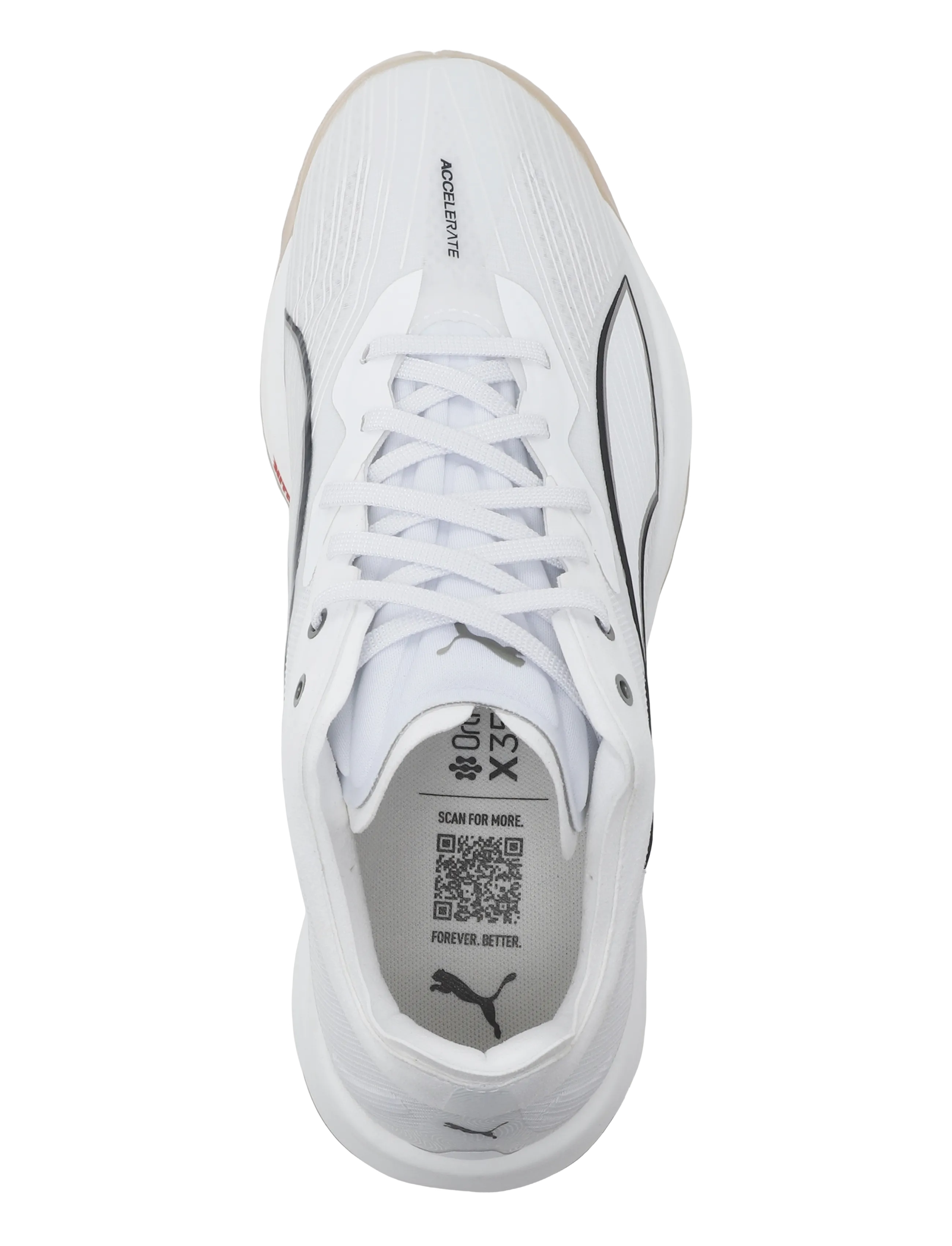 PUMA - Accelerate Nitro SQD 5 - indendørs sportssko - puma white-puma black-sugared almond - 3