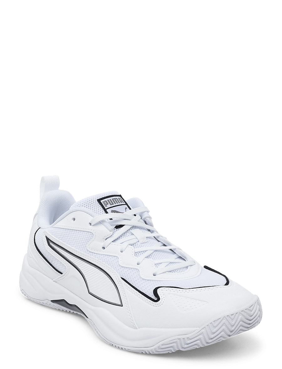 PUMA - Solarflash 4 - indendørs sportssko - puma white-puma aged silver - 0