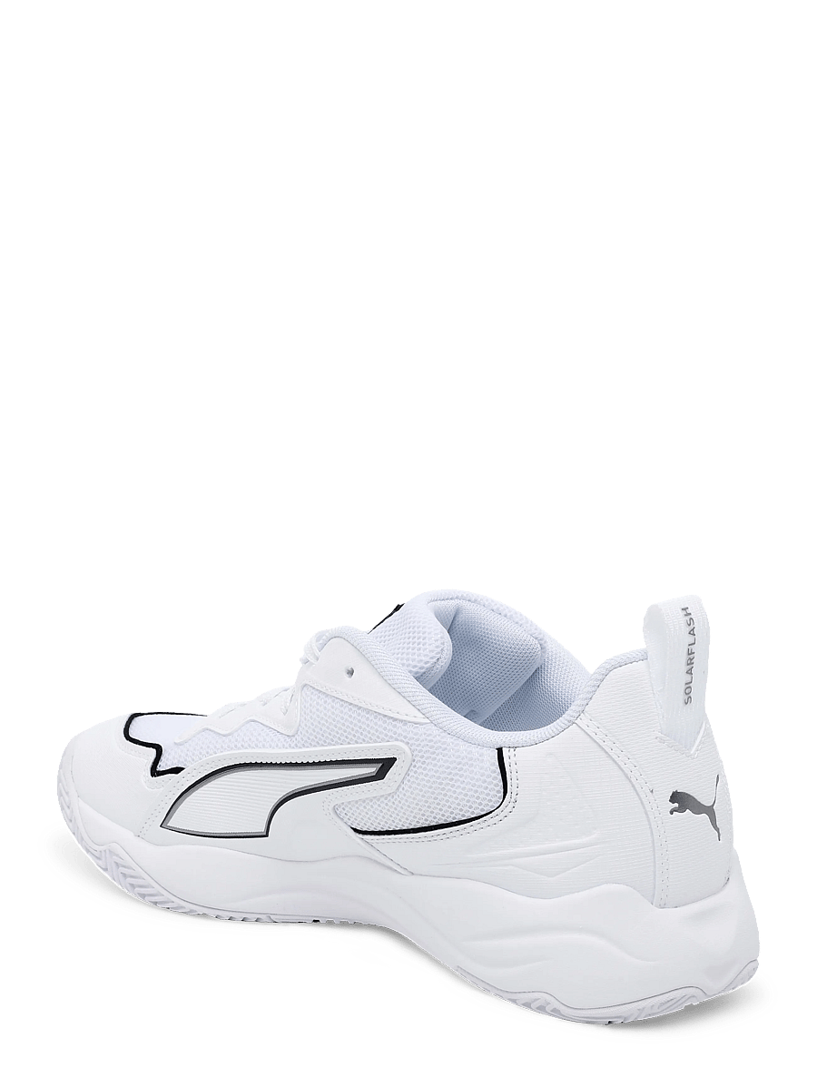 PUMA - Solarflash 4 - indendørs sportssko - puma white-puma aged silver - 1