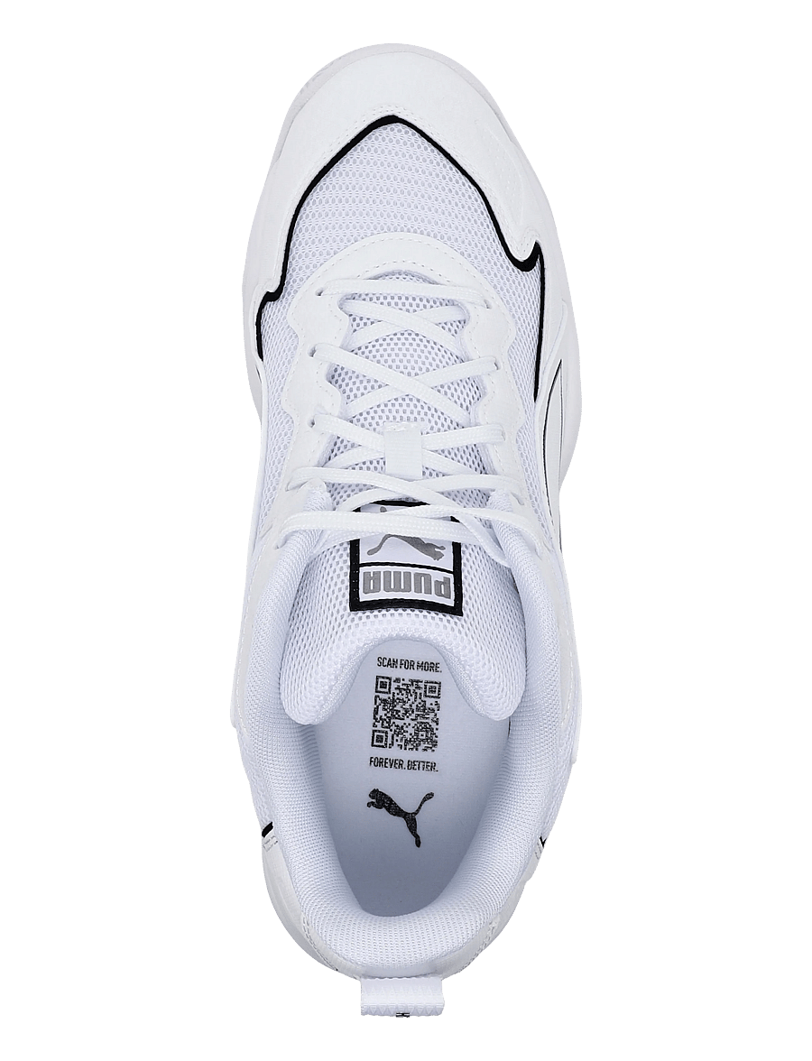 PUMA - Solarflash 4 - indendørs sportssko - puma white-puma aged silver - 3