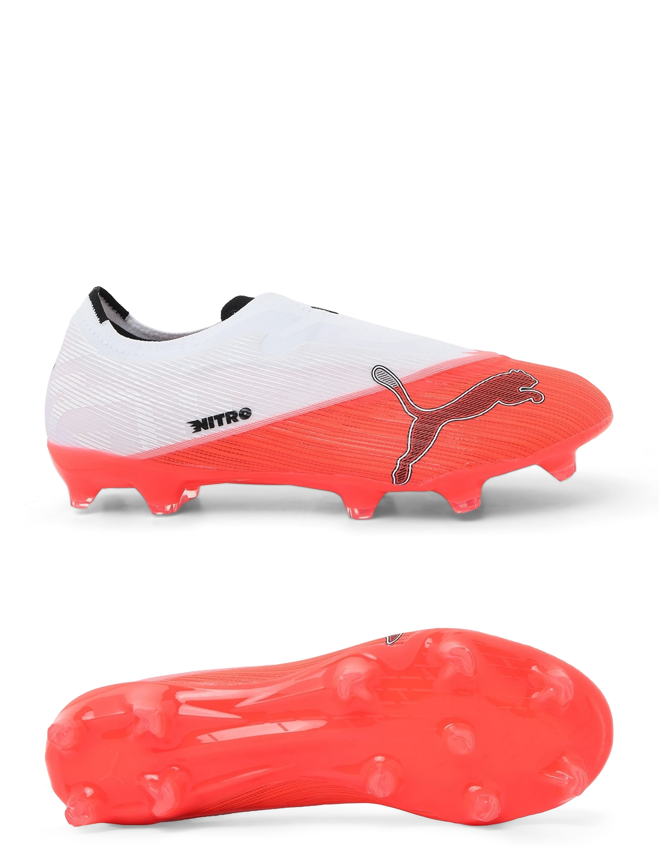 PUMA ULTRA NITRO 7 MATCH LL FG/AG - Football boots - ULTRA RED-PUMA BLACK-PUMA WHITE / red