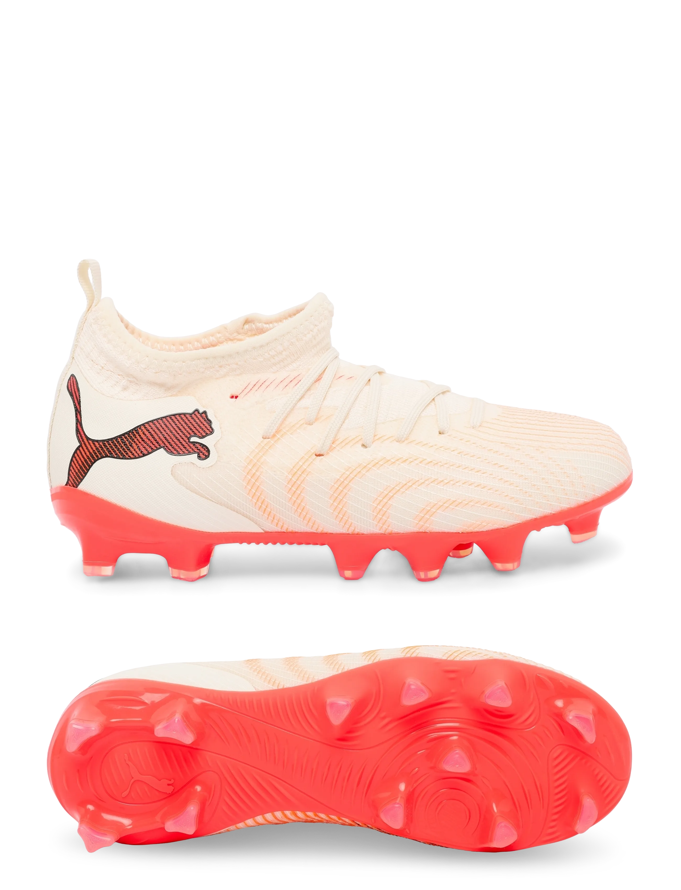 PUMA FUTURE 9 MATCH FG/AG Jr - Tagasi kooli - SUGARED ALMOND-PUMA WHITE-ULTRA RED-PUMA BLACK / cream