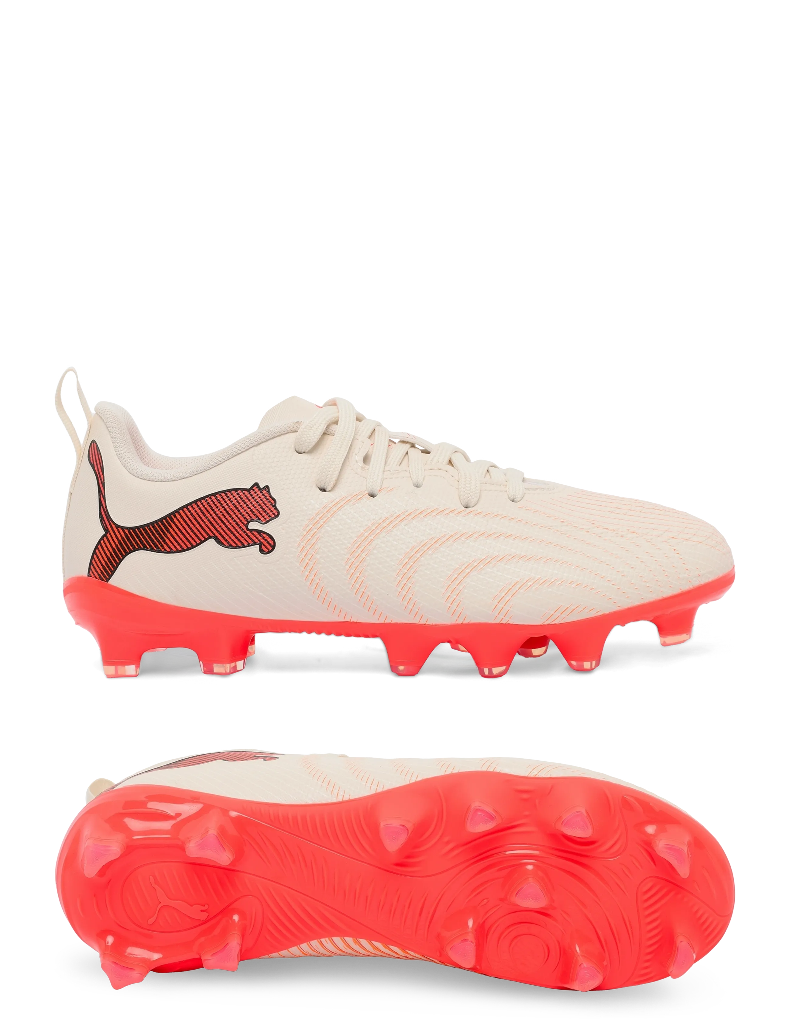 PUMA FUTURE 9 PLAY FG/AG Jr - Tagasi kooli - SUGARED ALMOND-PUMA WHITE-ULTRA RED-PUMA BLACK / cream