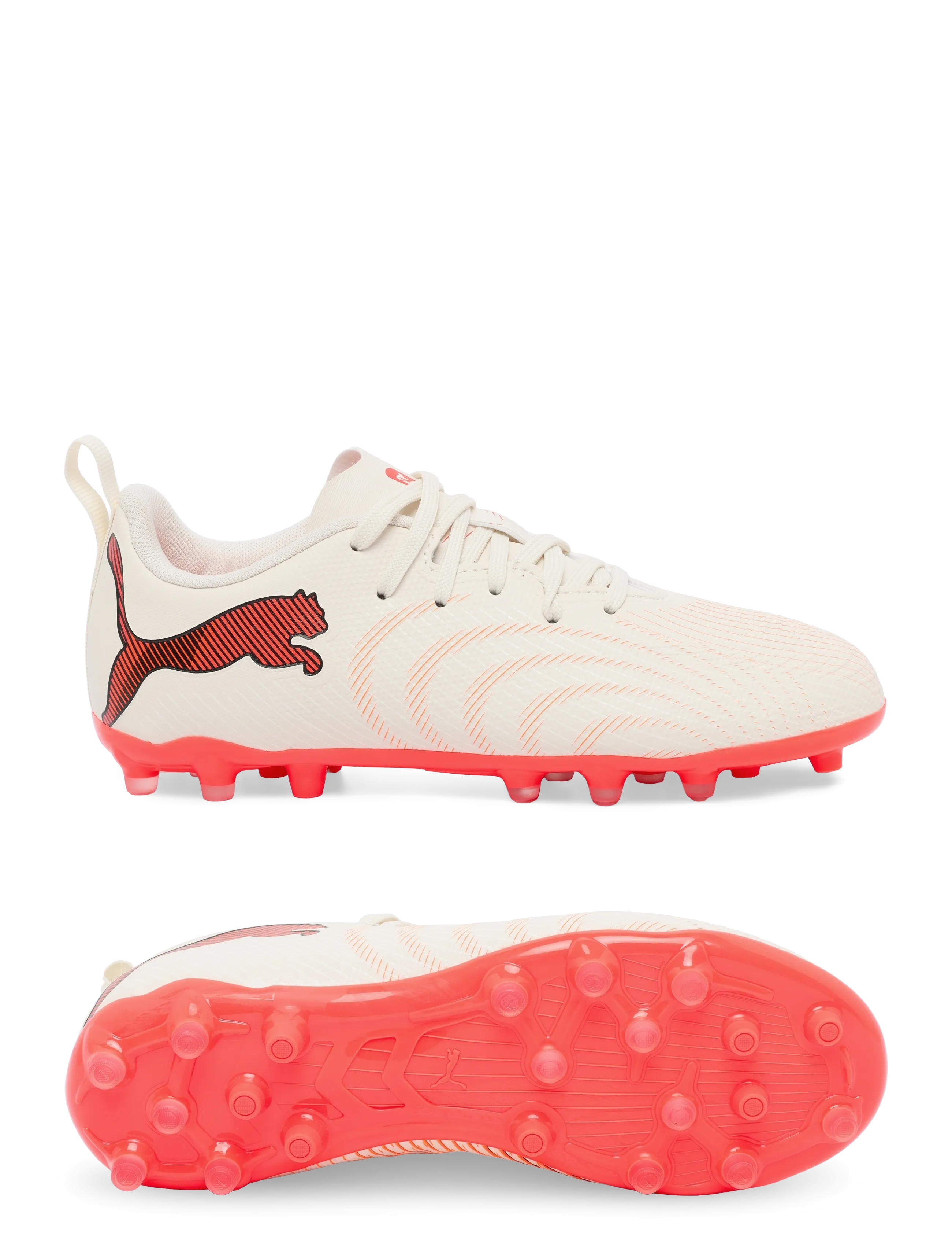 PUMA FUTURE 9 PLAY MG Jr - Tagasi kooli - SUGARED ALMOND-PUMA WHITE-ULTRA RED-PUMA BLACK / cream