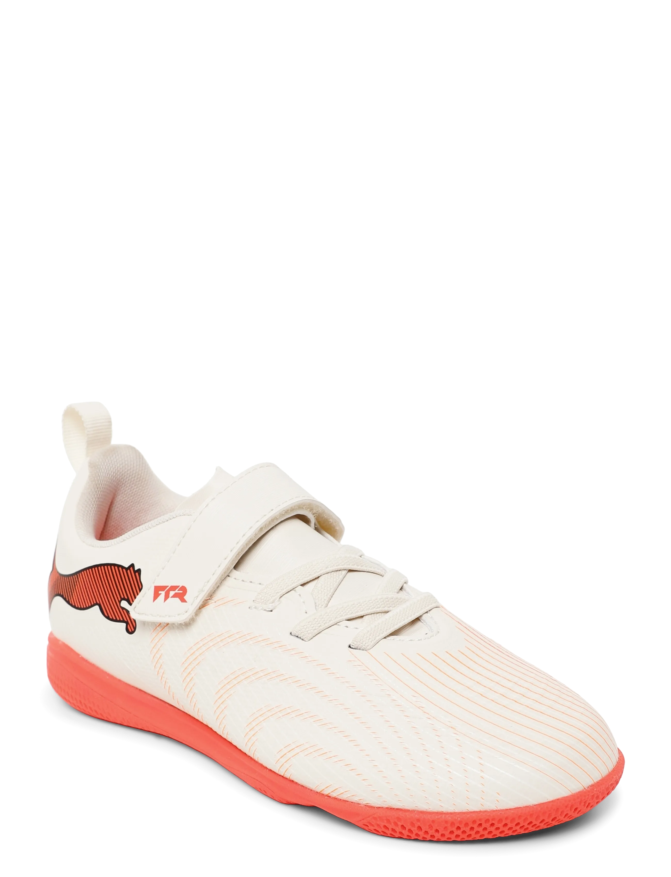 PUMA FUTURE 9 PLAY IT V Jr - Sportssko - SUGARED ALMOND-PUMA WHITE-ULTRA RED-PUMA BLACK / cream