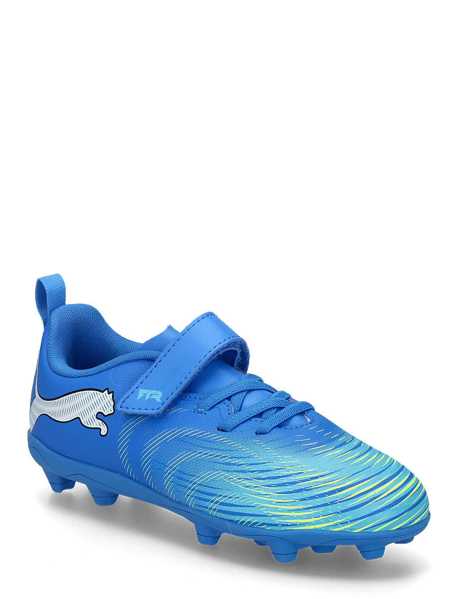 PUMA - FUTURE 9 PLAY V FG/AG RB Jr - kläder - ultra blue-puma white-luminous blue-fizzy melon - 0