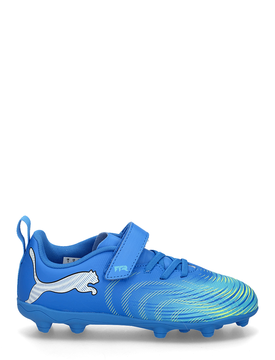 PUMA - FUTURE 9 PLAY V FG/AG RB Jr - kläder - ultra blue-puma white-luminous blue-fizzy melon - 2